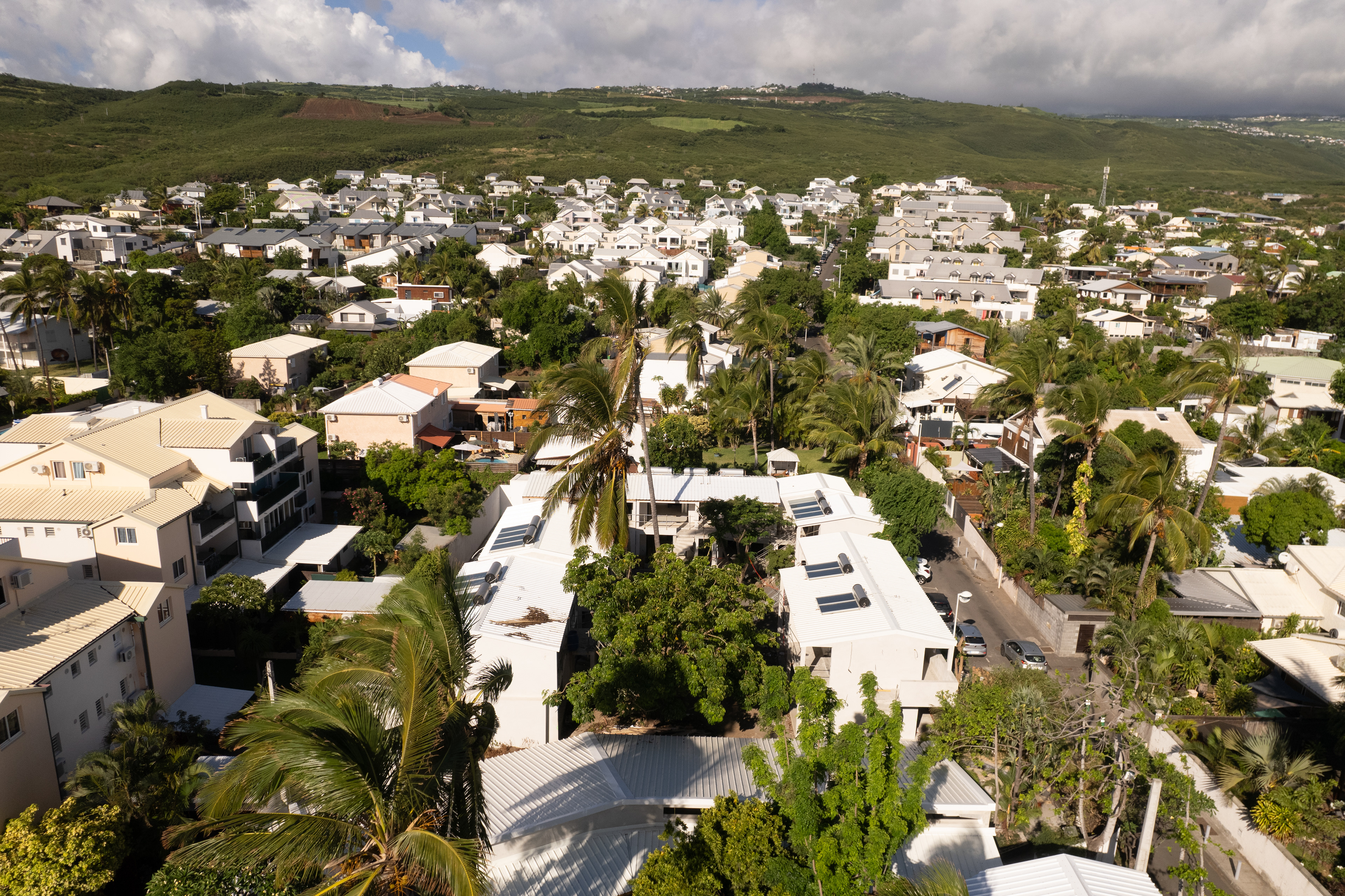 Photographie architecture tropicale réunion 974 planplus chantier hermitage sainte-gilles hotel swalibo drone