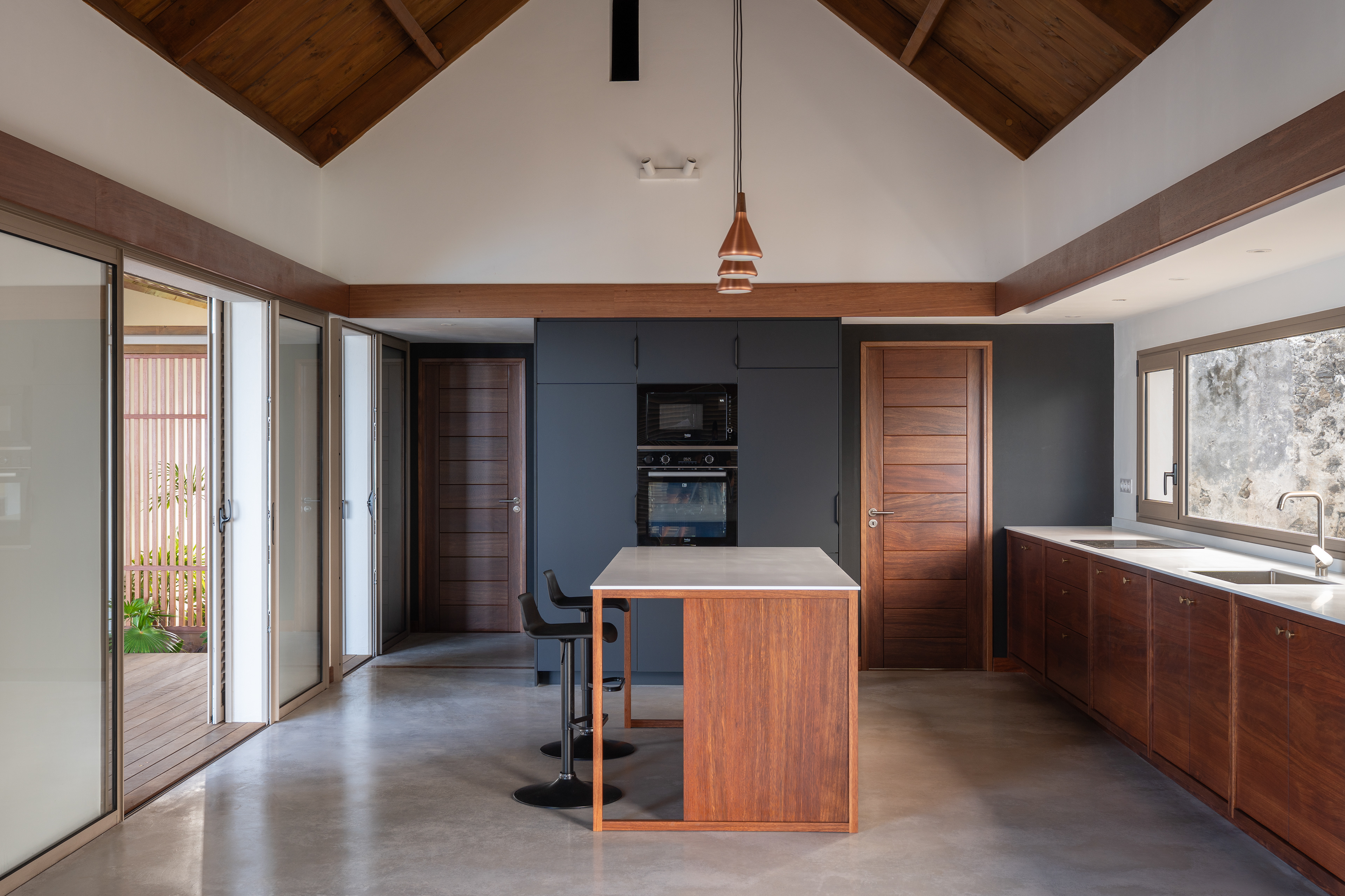 Photographie architecture tropicale réunion 974 Beauvillain maison bioclimatique