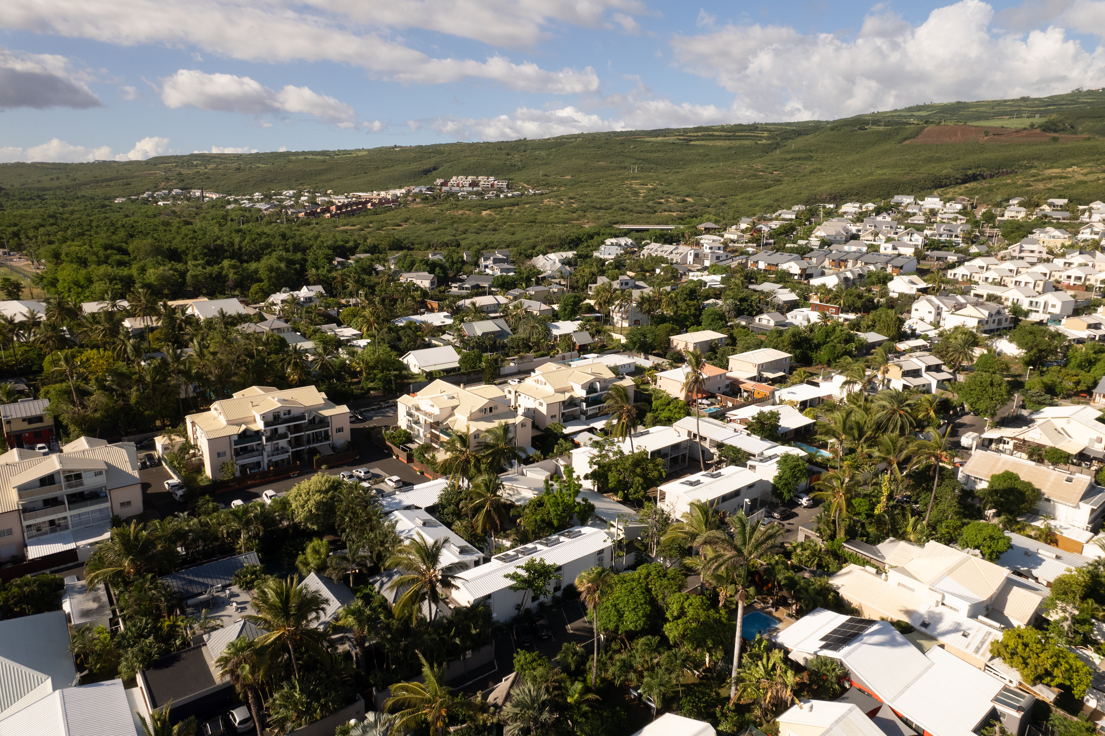 Photographie architecture tropicale réunion 974 planplus chantier hermitage sainte-gilles hotel swalibo drone