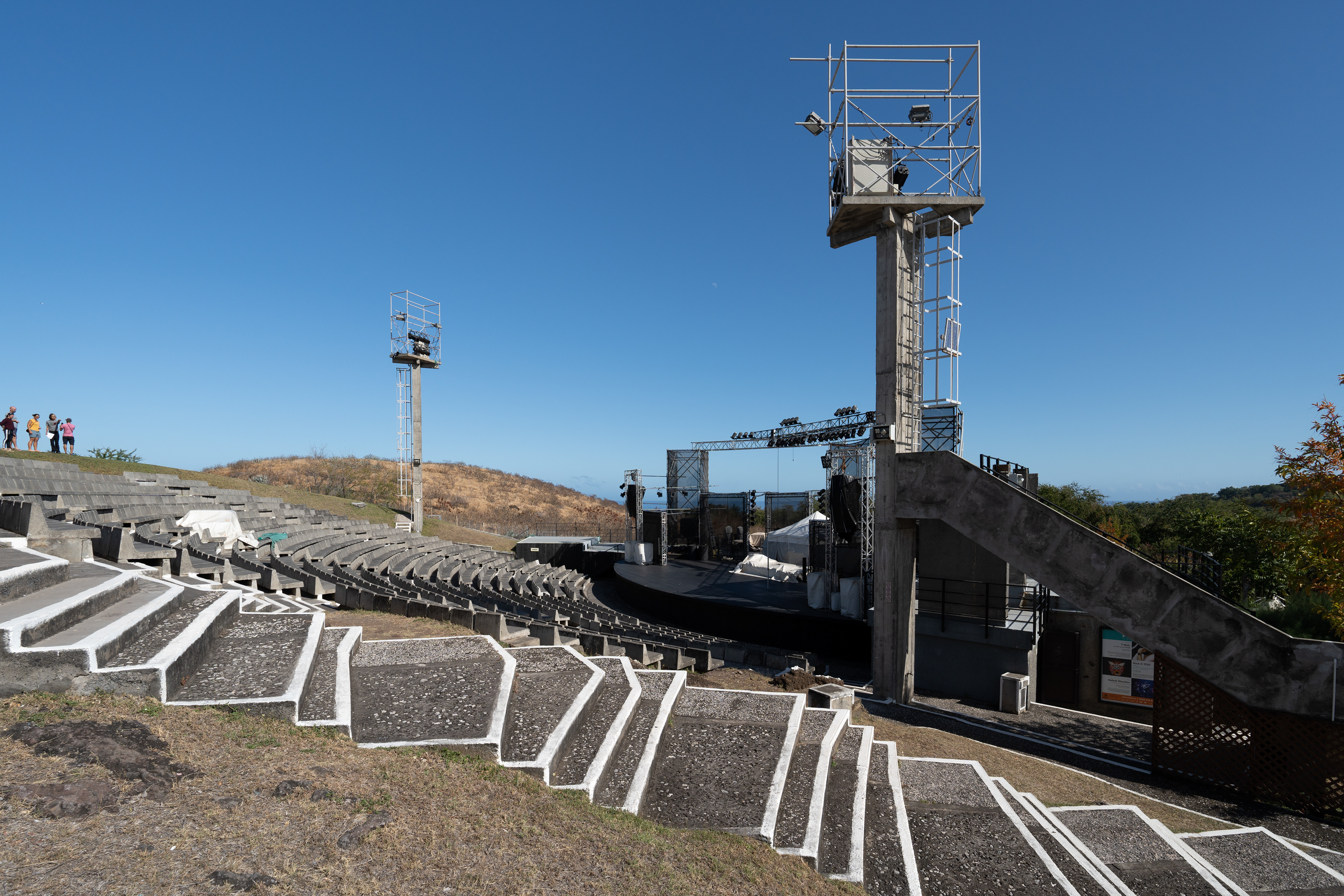 Photographie architecture tropicale réunion 974 theatre plein air saint-gilles brutaliste