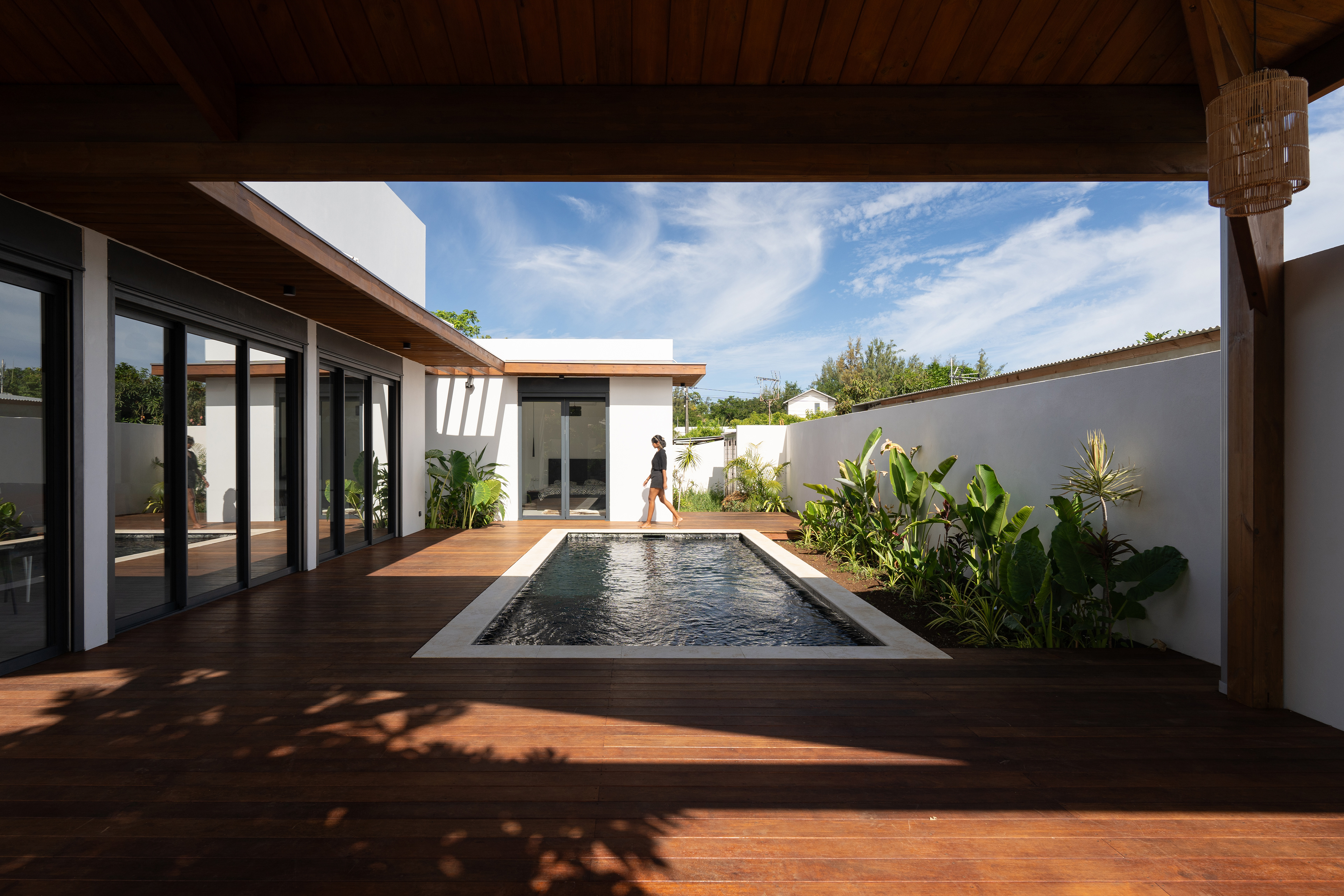 Photographie architecture tropicale réunion 974 airbnb villa individuelle