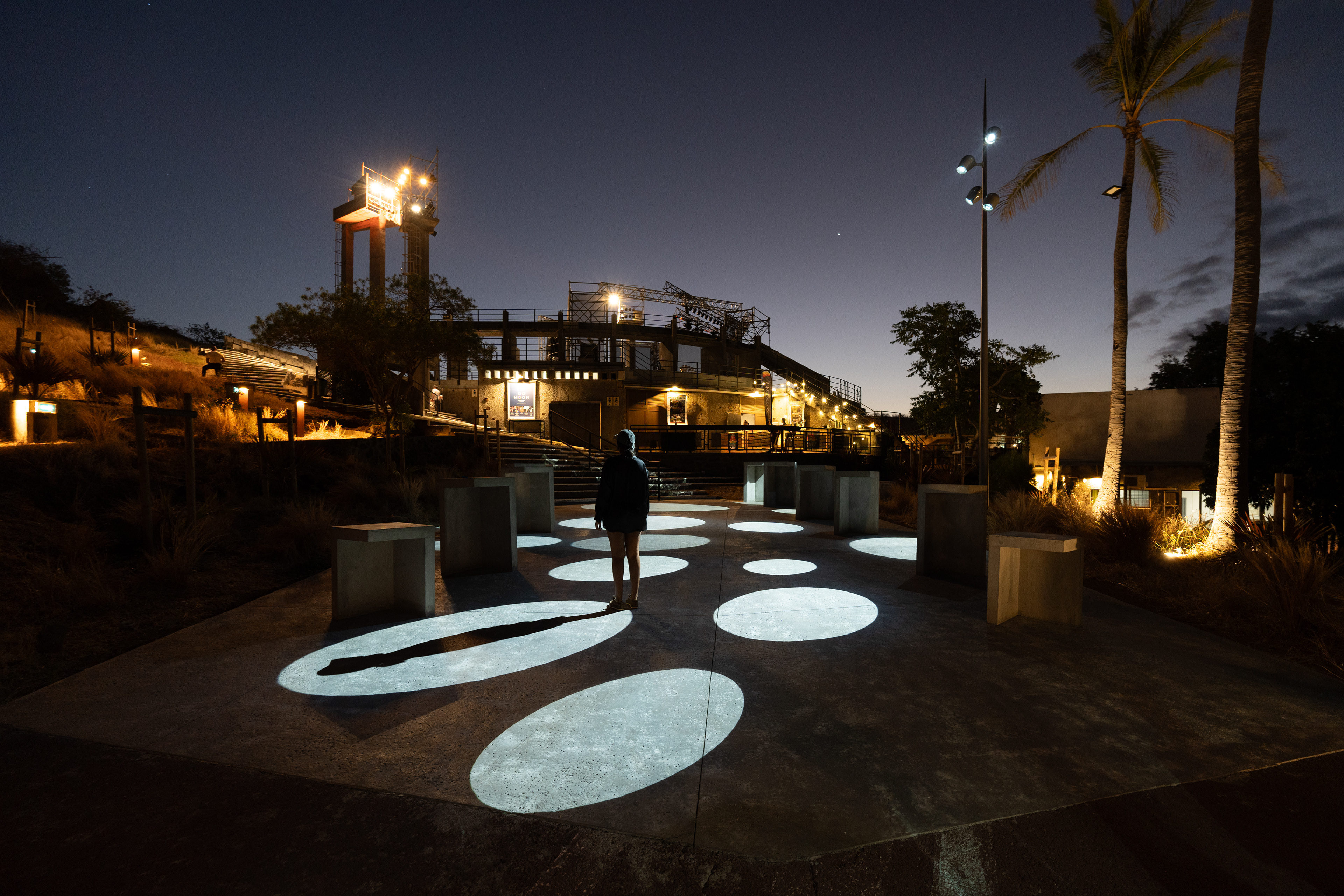Photographie architecture paysage réunion 974 teat plein air conception lumière nuit