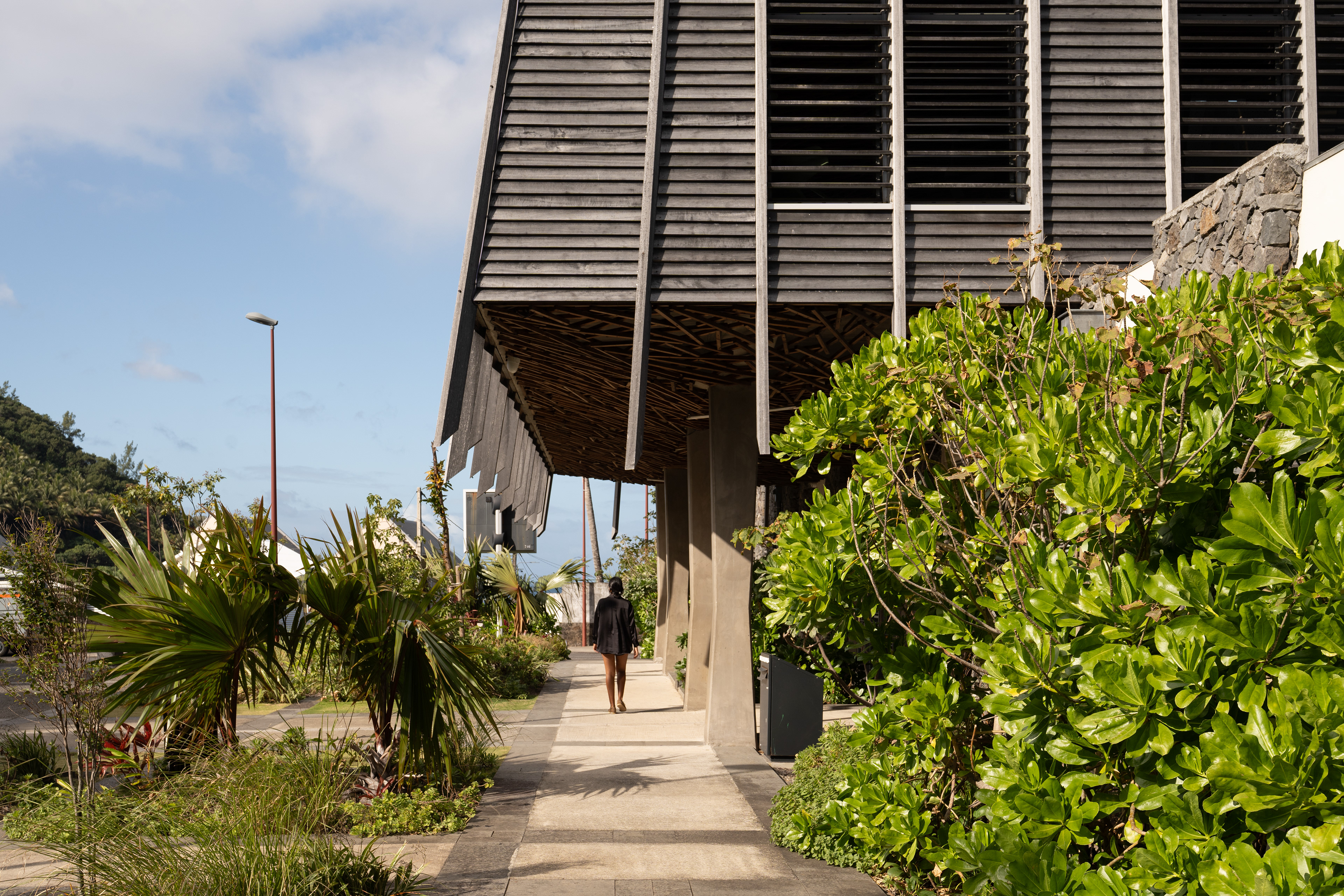 Photographie architecture paysage réunion 974 co-architectes saint-joseph mediatheque sud sauvage 