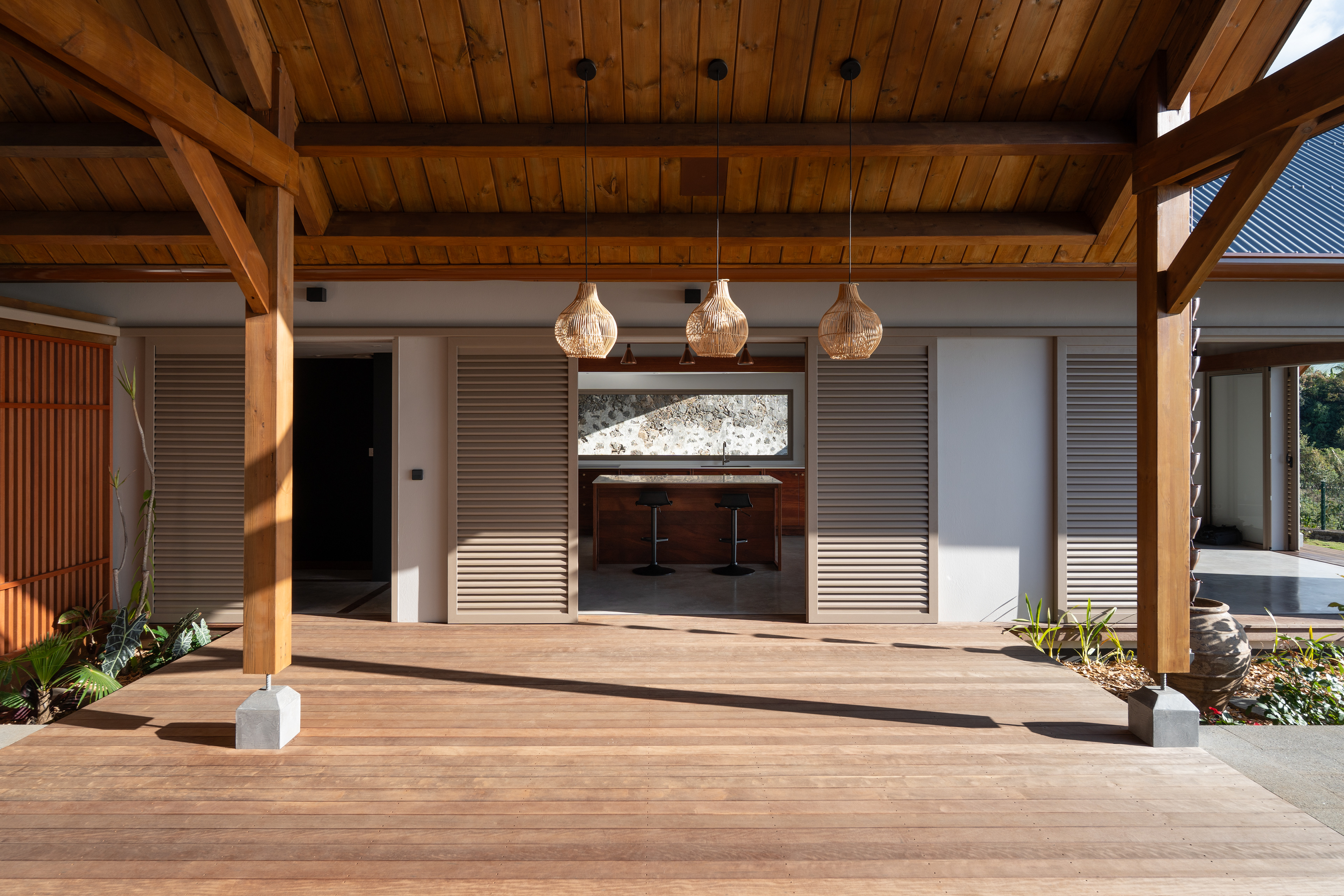 Photographie architecture tropicale réunion 974 Beauvillain maison bioclimatique