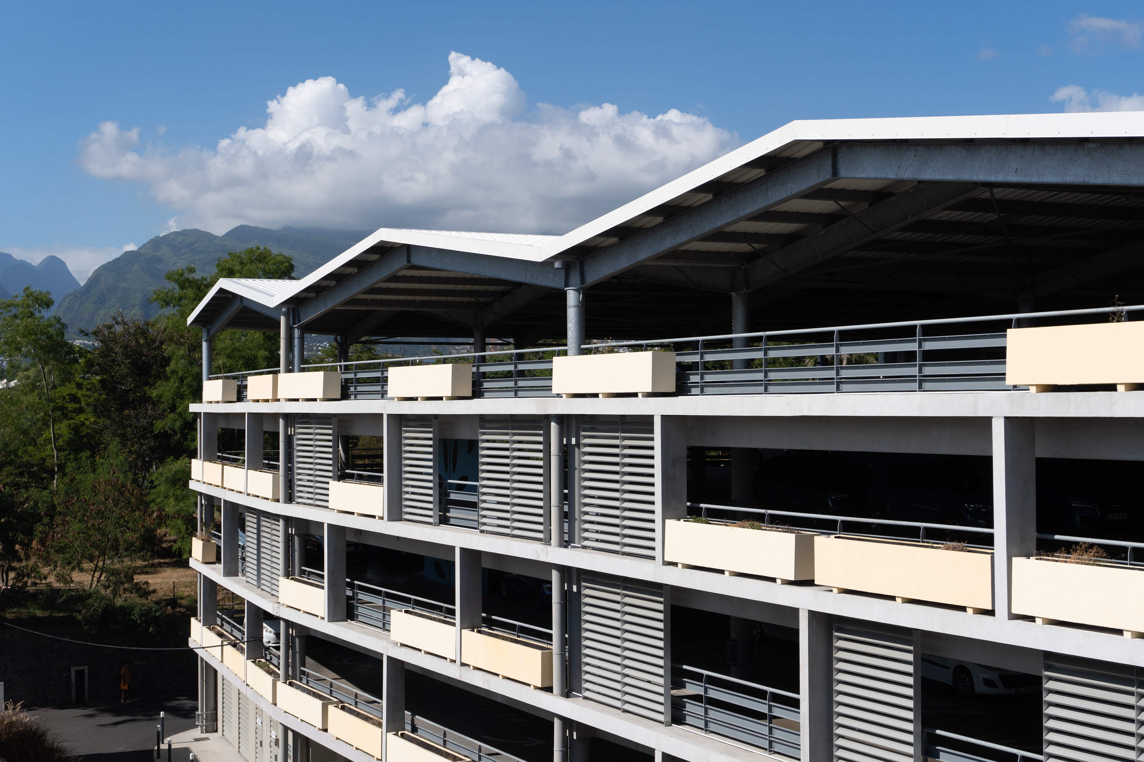 Photographie architecture tropicale réunion clinique orchidée port urban