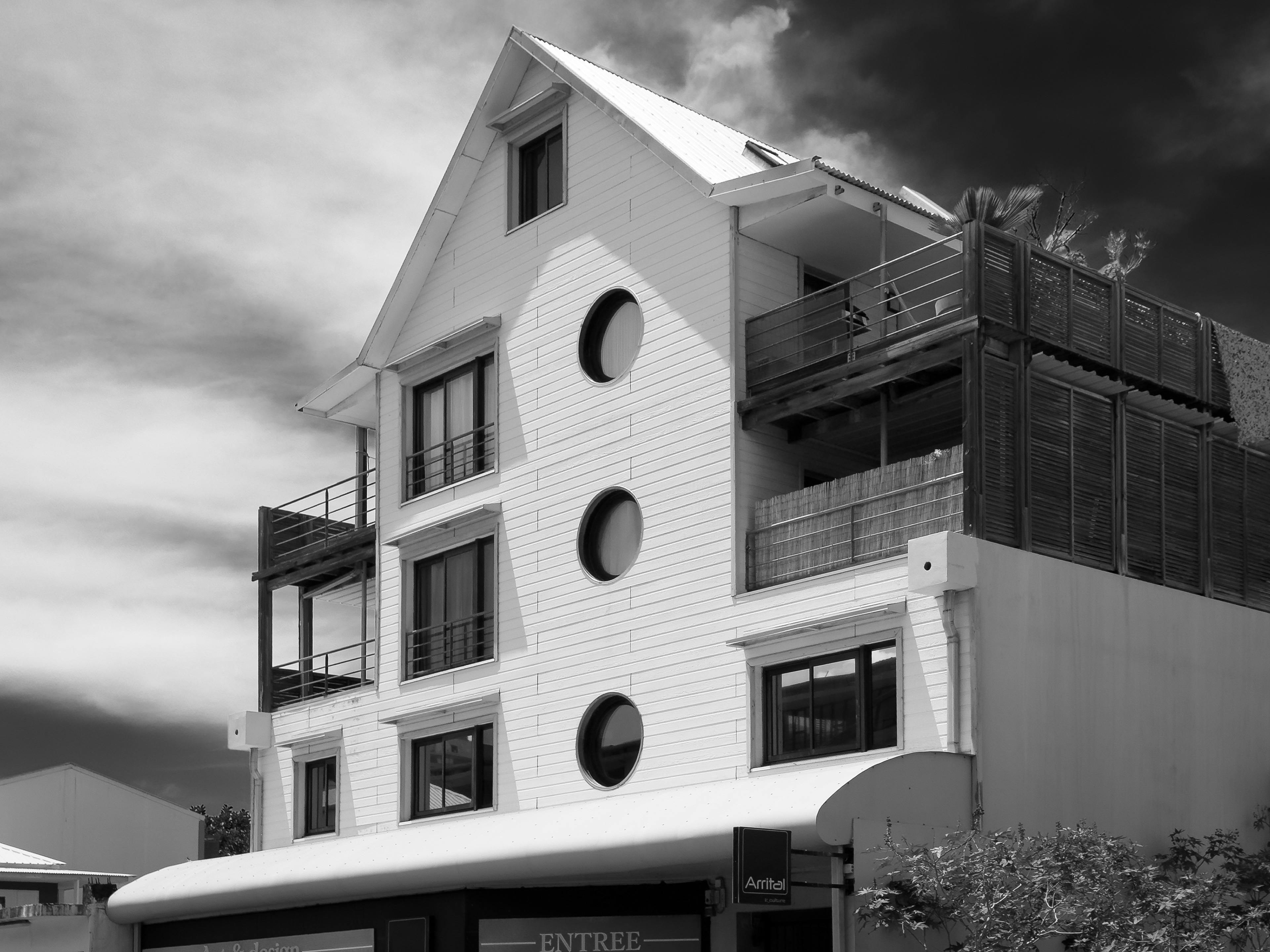 Photographie architecture tropicale réunion 974 Fianu alizés saint-pierre