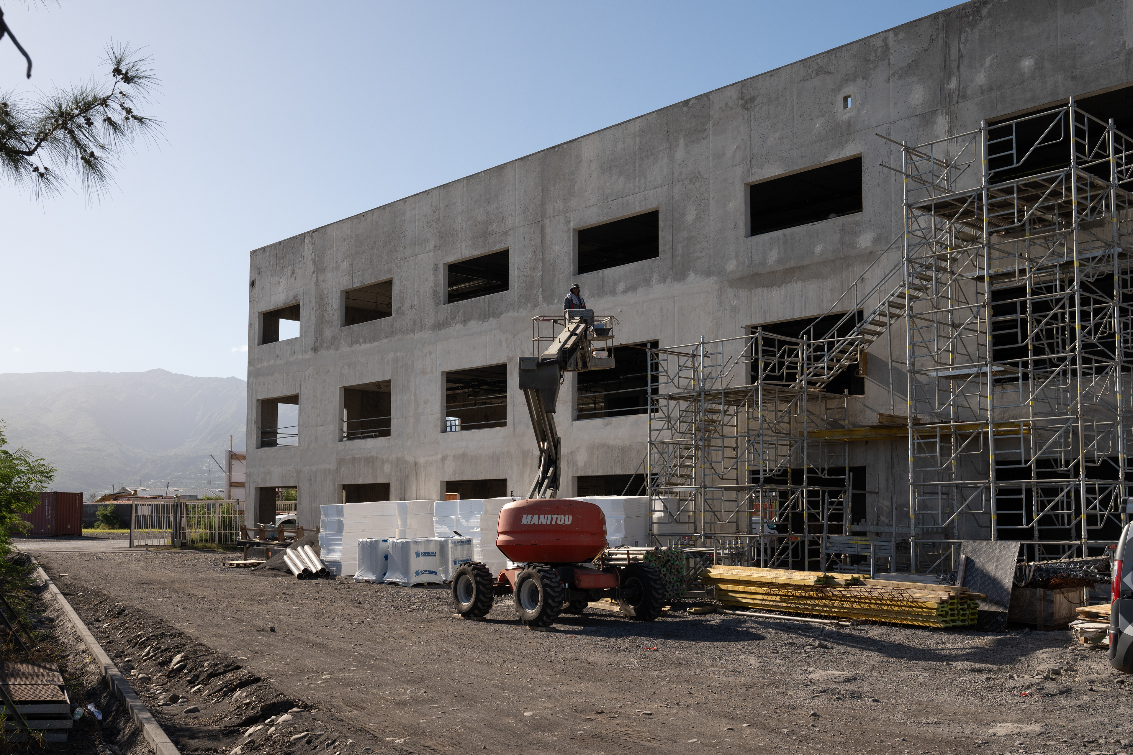 Photographie architecture tropicale réunion 974 draw chantier port logsymar