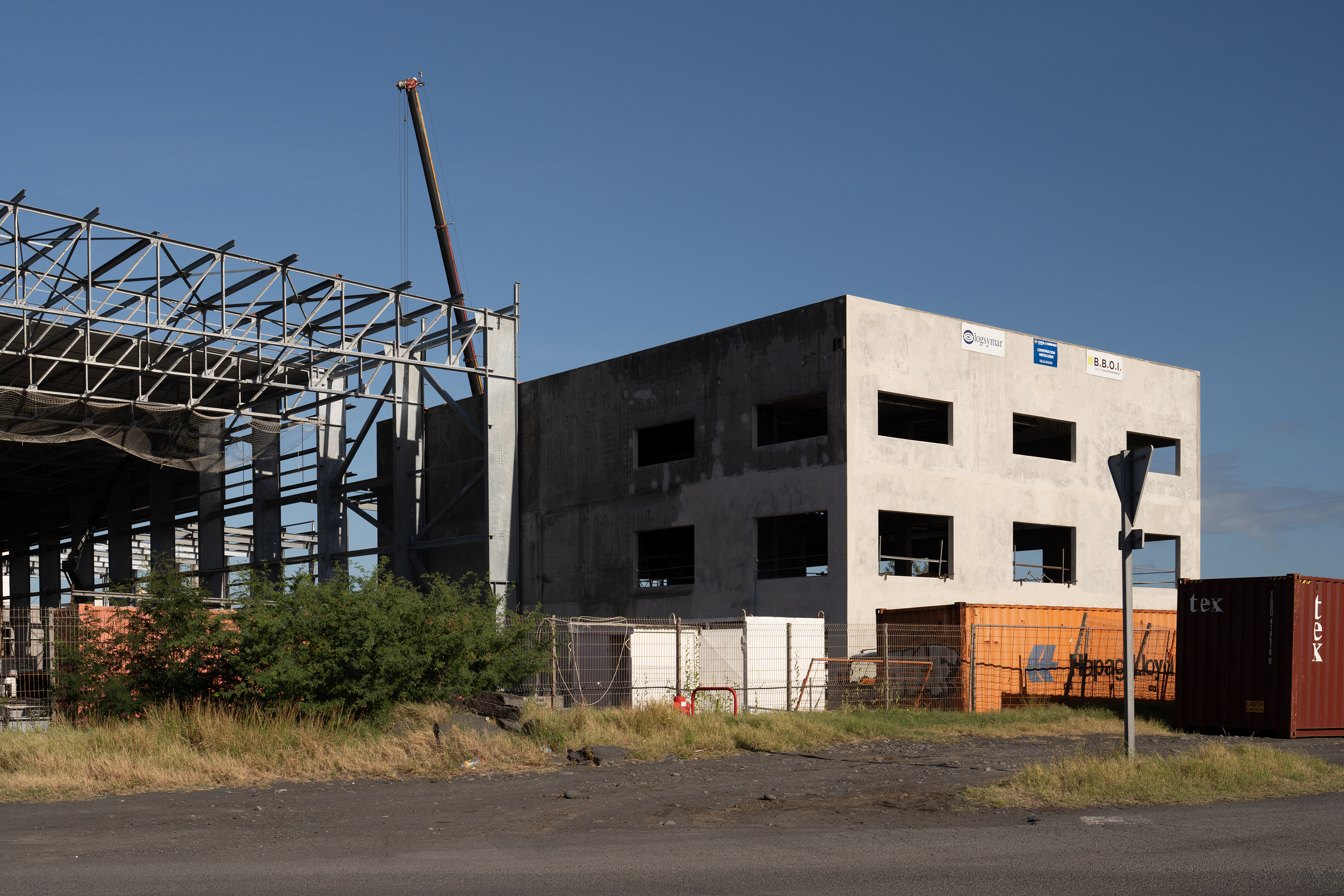 Photographie architecture tropicale réunion 974 draw chantier port logsymar