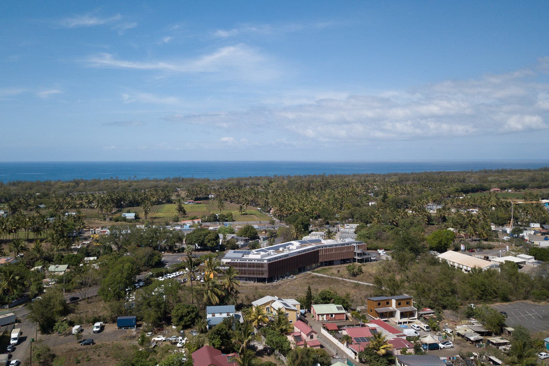 Photographie, architecture, drone, bâtiment, réunion, semader