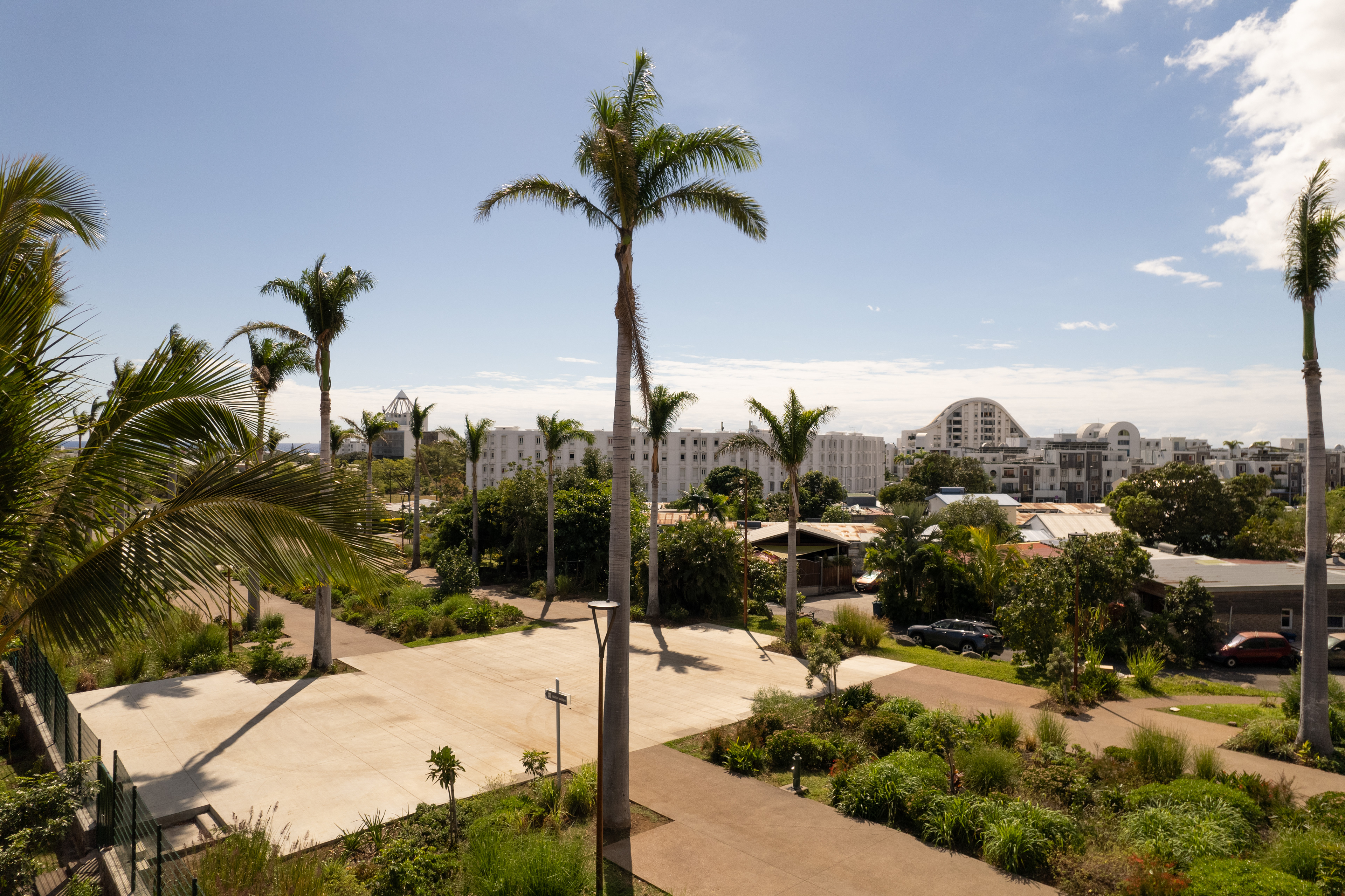 Photographie architecture paysage réunion 974 leu ilet du centre LePort mail oasis   