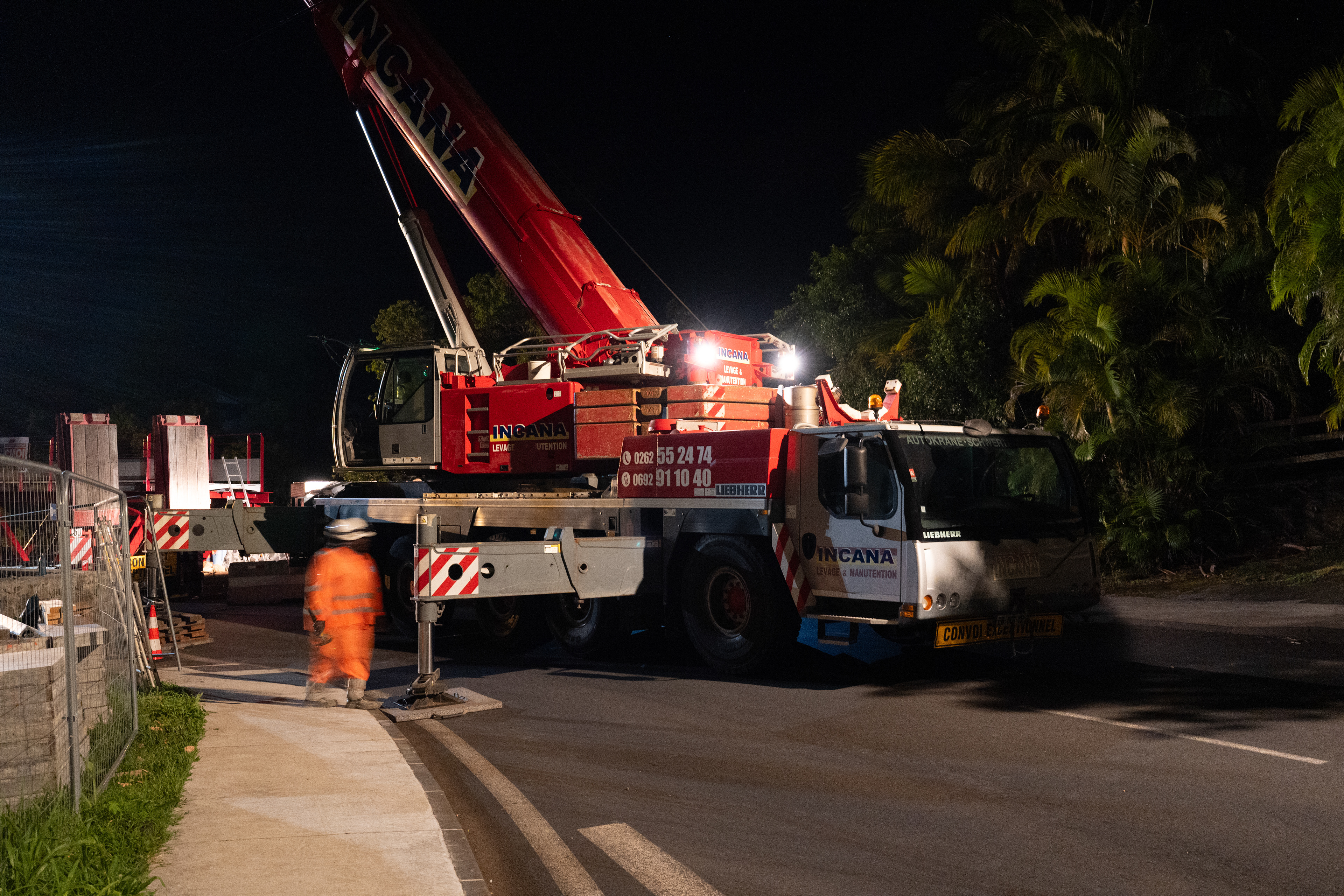 Photographie architecture tropicale réunion 974 chantier passerelle Vincendo 
