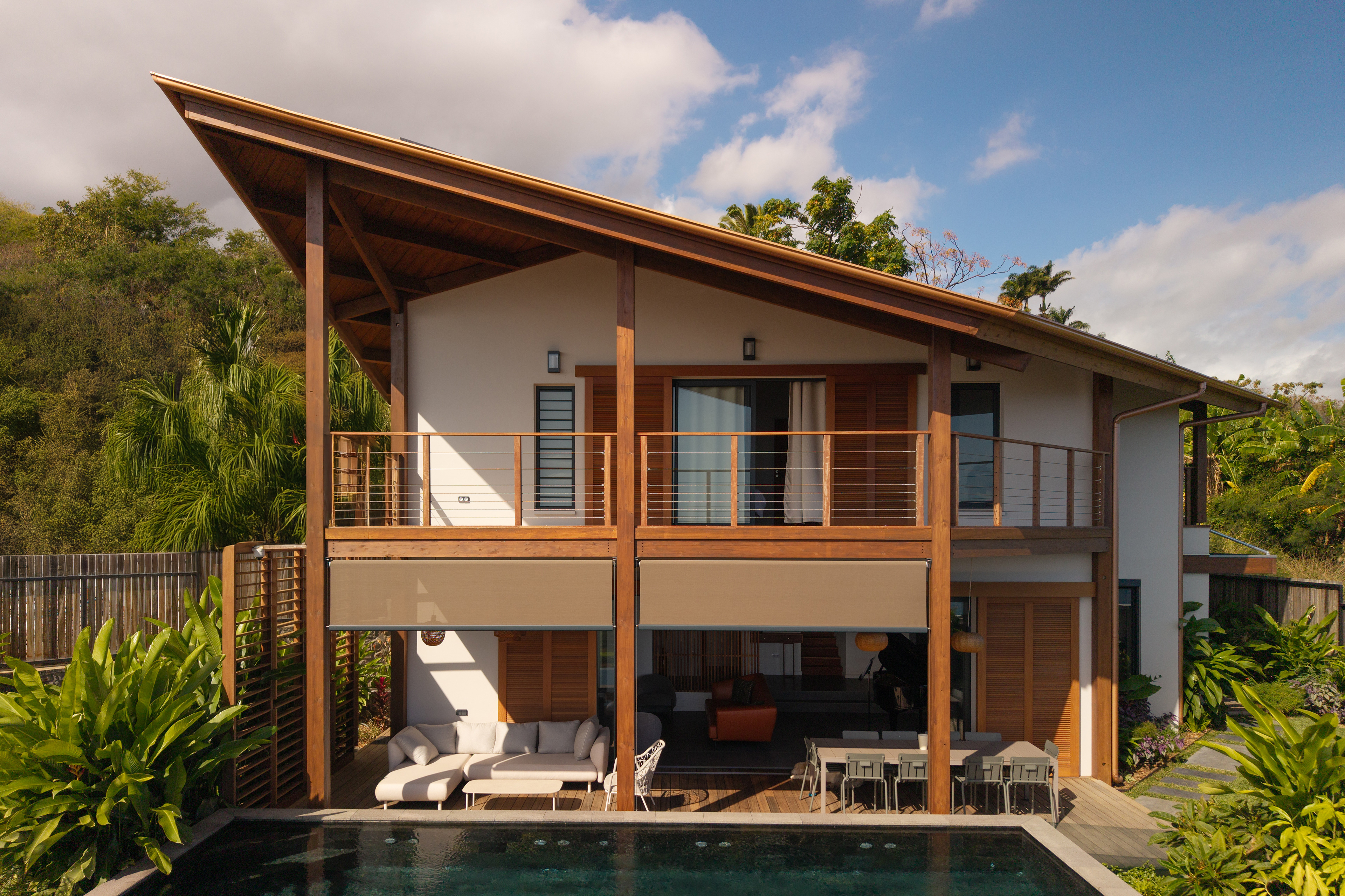 Photographie architecture tropicale réunion 974 Beauvillain maison cbo Territoria