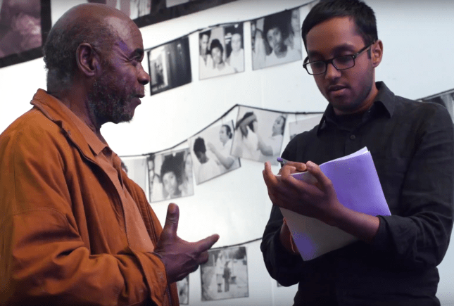 Raja interviewing Johnnie