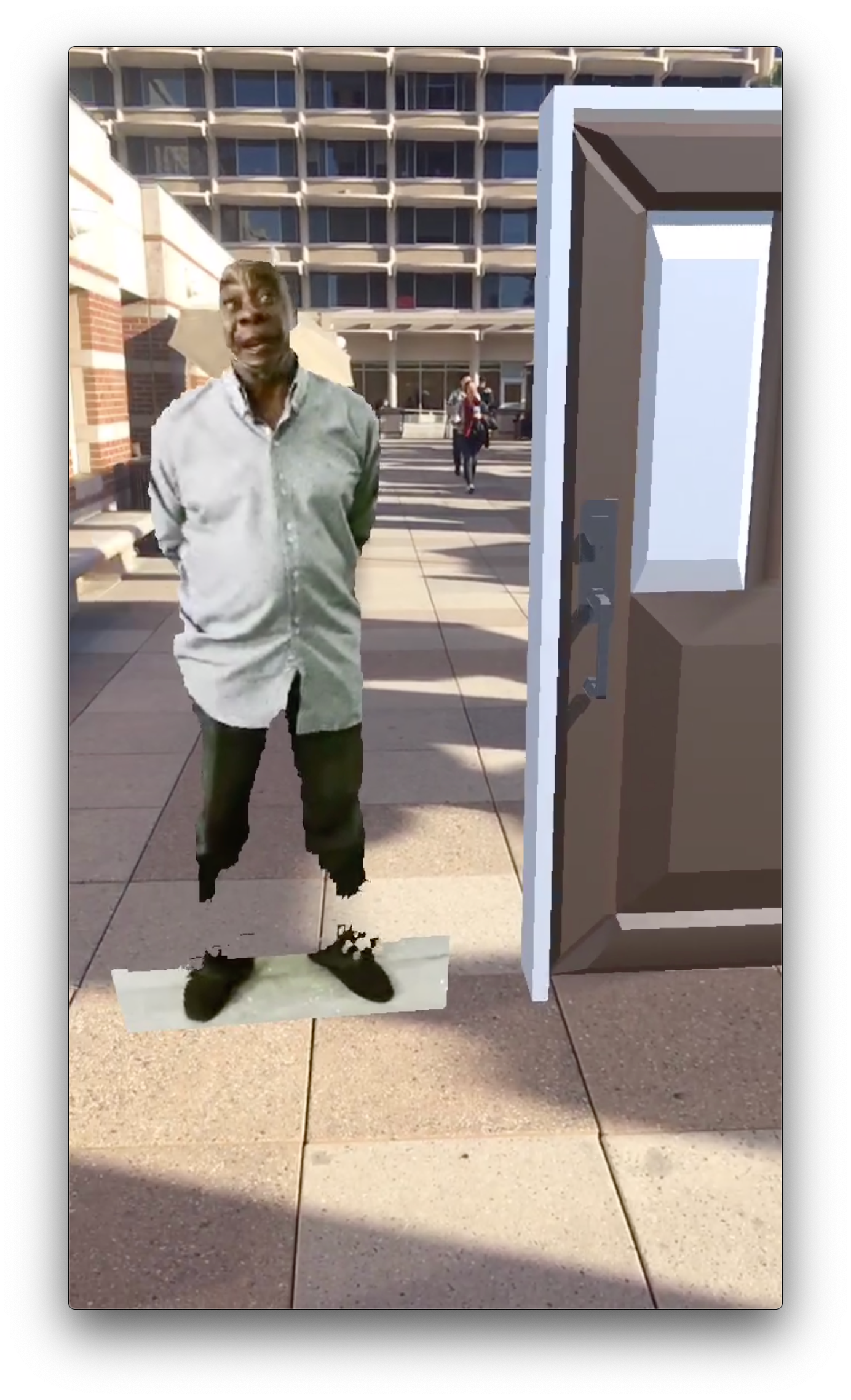 Start of experience. Closed-door