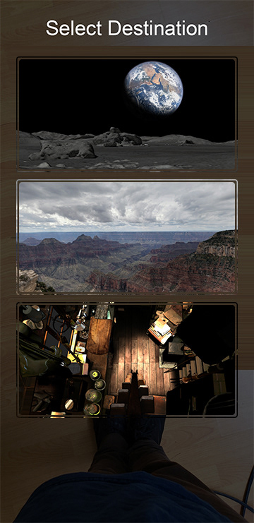 Location selection page