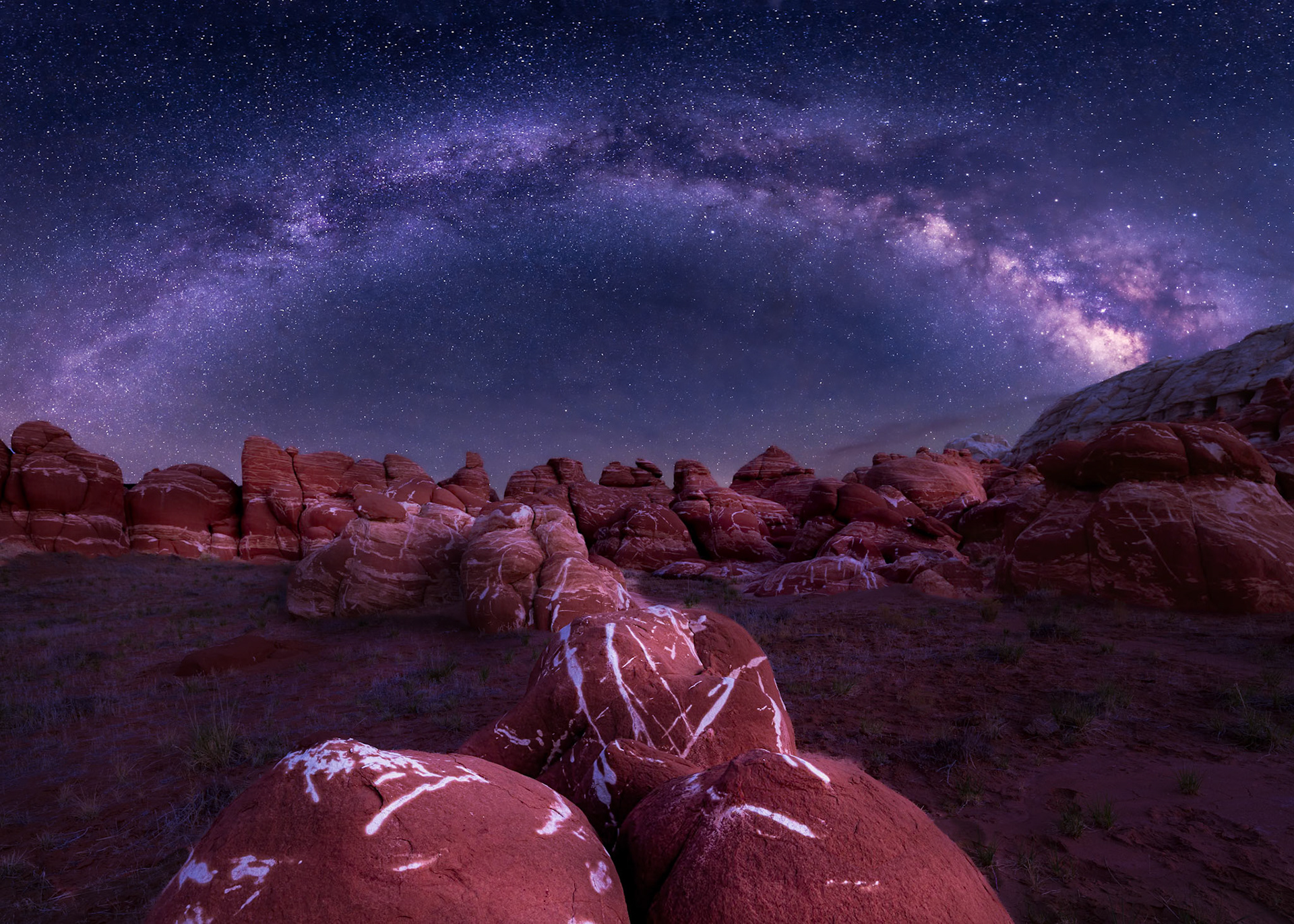 Milky Way over Blue Canyon