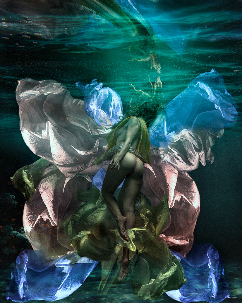 Model Tati. UNDERWATER BUTTERFLY