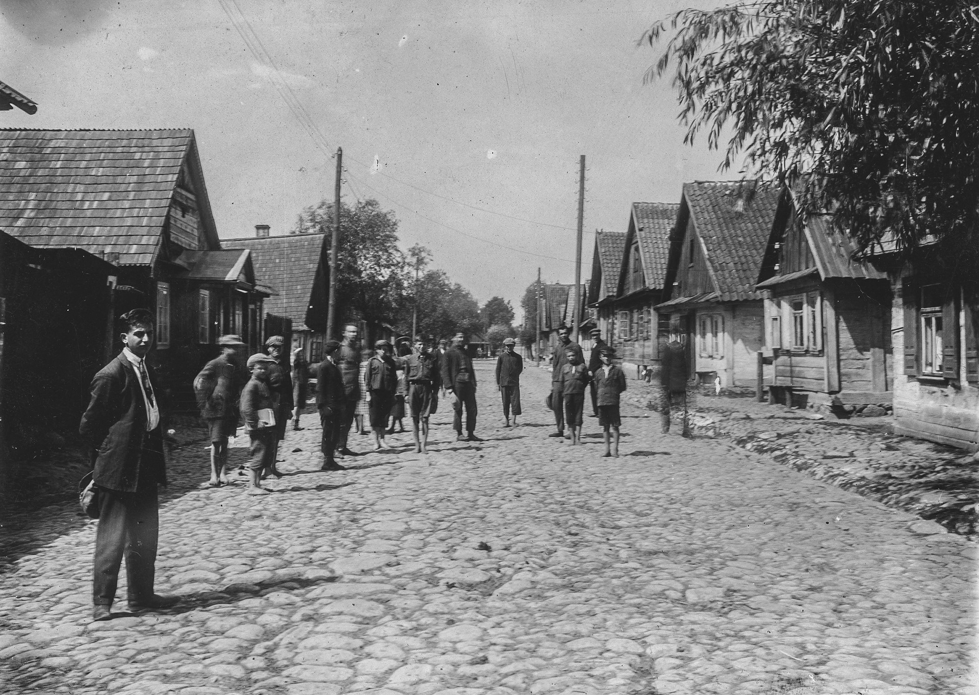 Lata 30. XX wieku | ul. Suraska - obecnie ul. Surażska | z arch. Urzędu Miejskiego w Zabłudowie