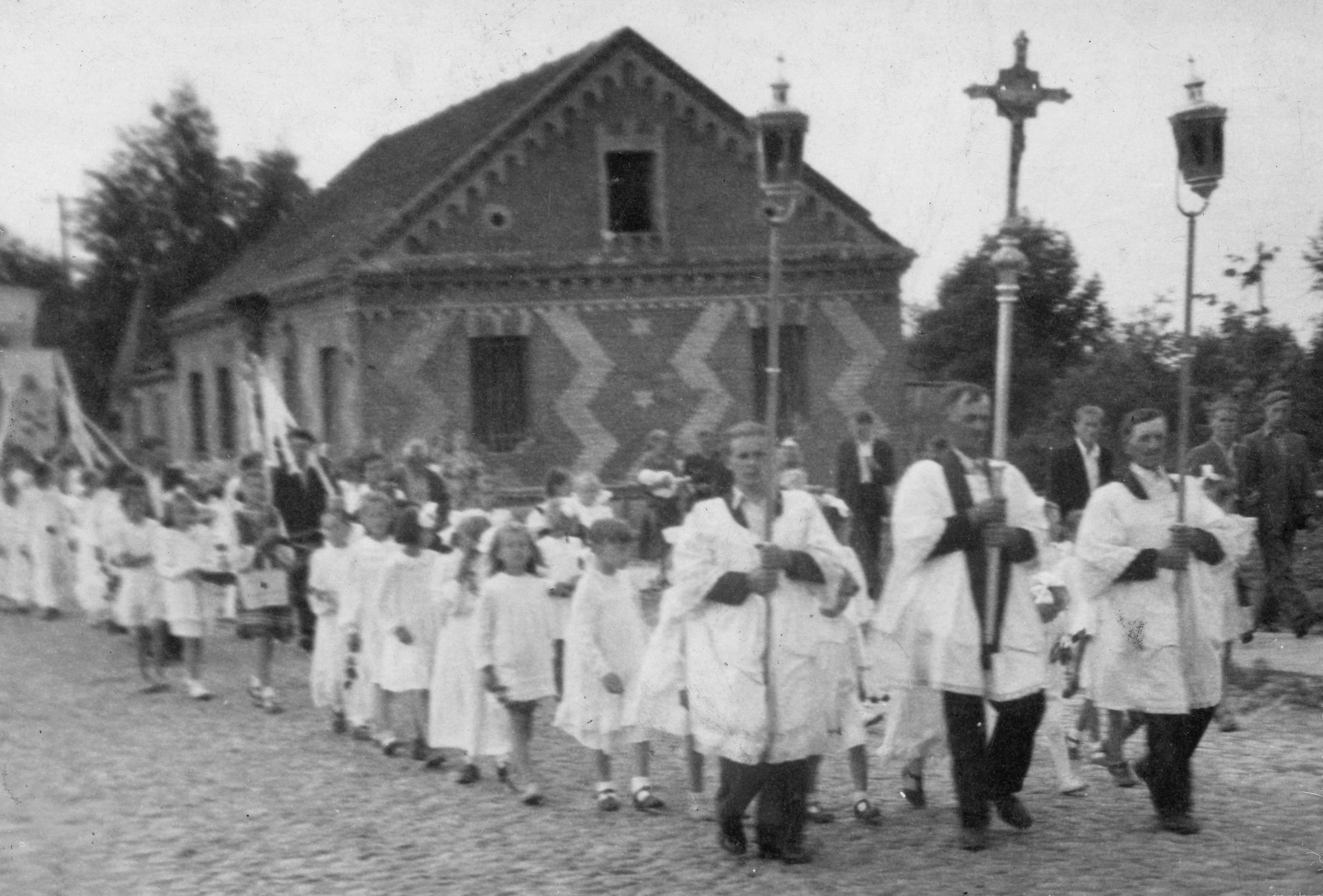 Lata 50.-60. XX wieku | Boże Ciało - Zabłudów, ul. Białostocka | z arch. Agnieszki Dudzińskiej