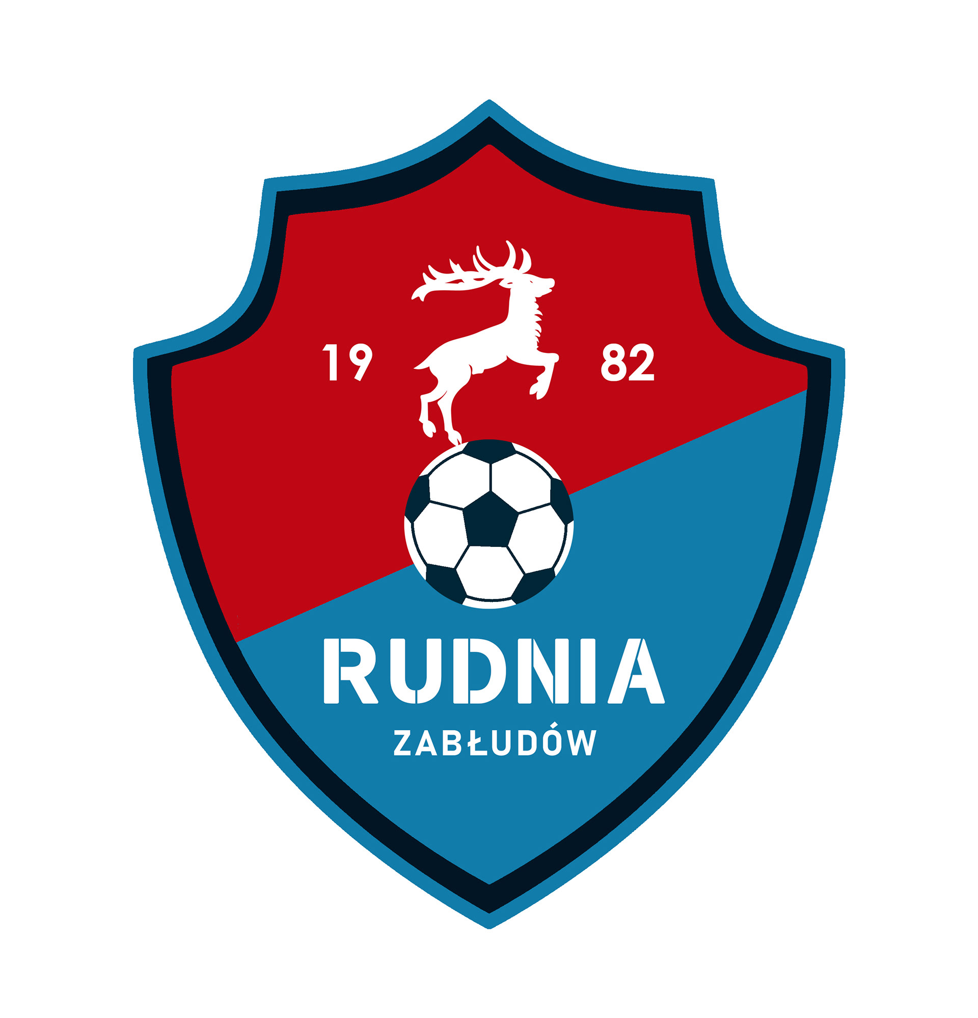 Oficjalny herb Klubu Sportowego "RUDNIA" Zabłudów