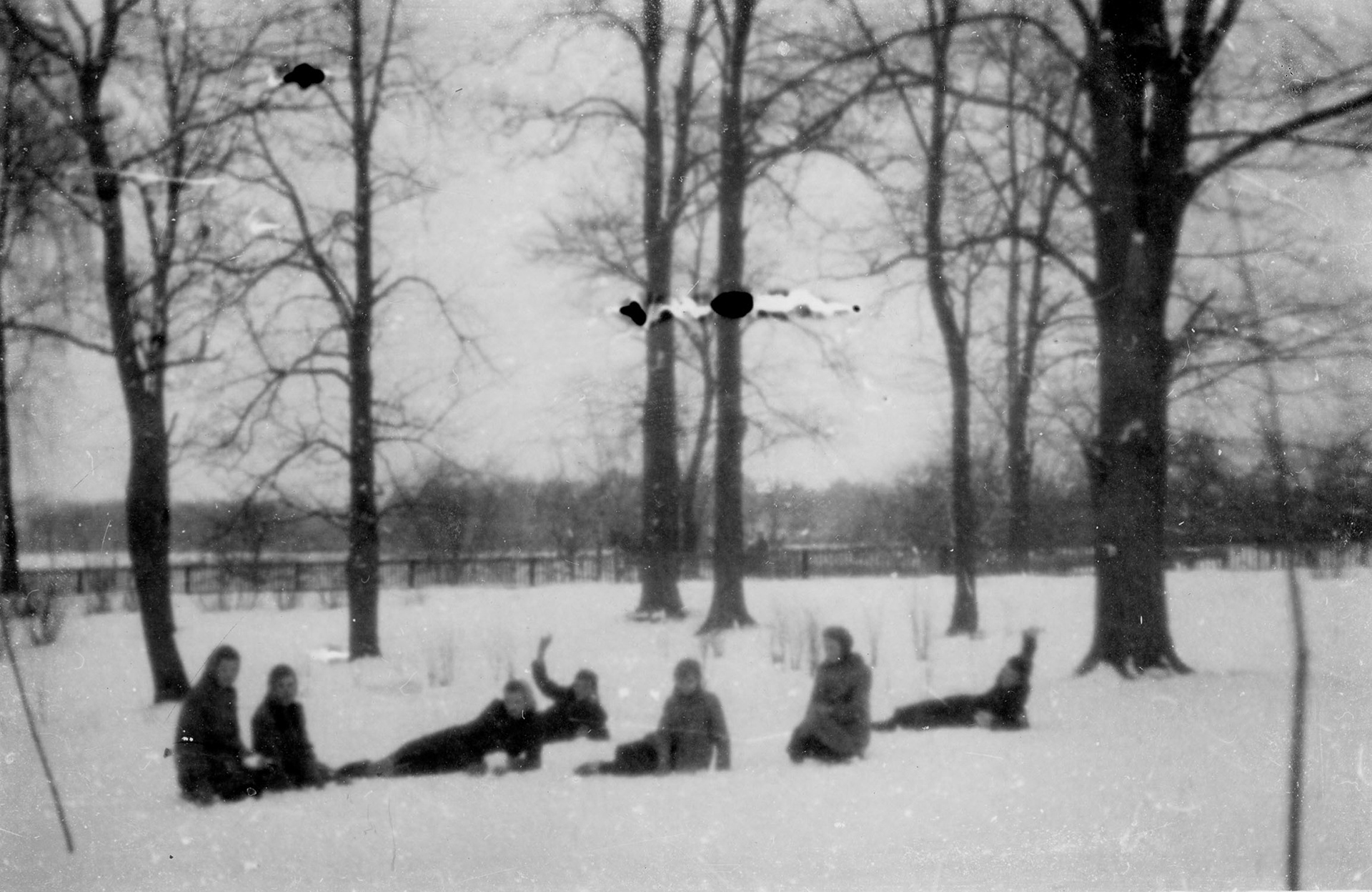1961.01 | Ferie zimowe - Park Dworski w Zabłudowie | z arch. Zespołu Szkolno-Przedszkolnego w Zabłudowie