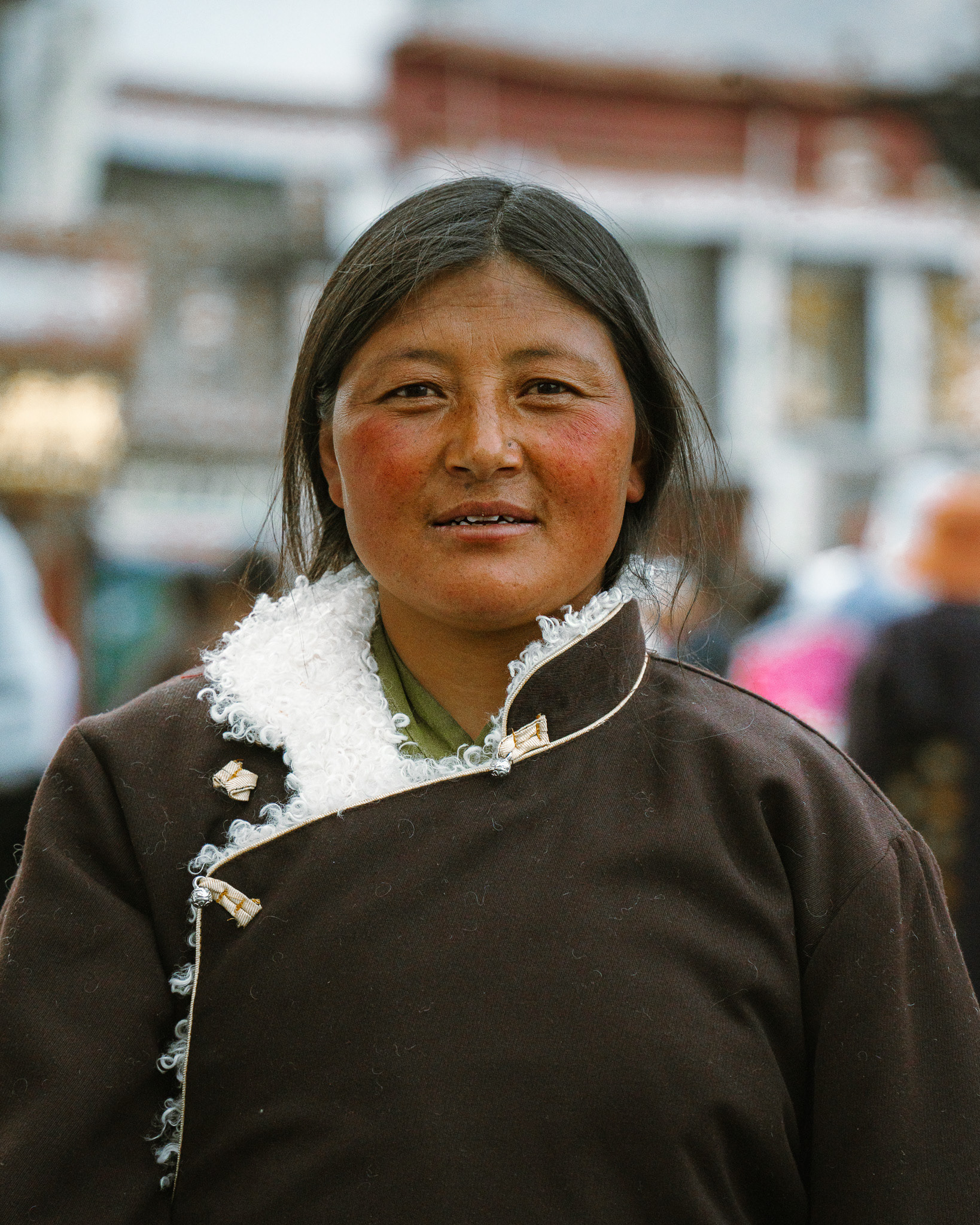 Tibetan woman. Lhasa, Tibet.