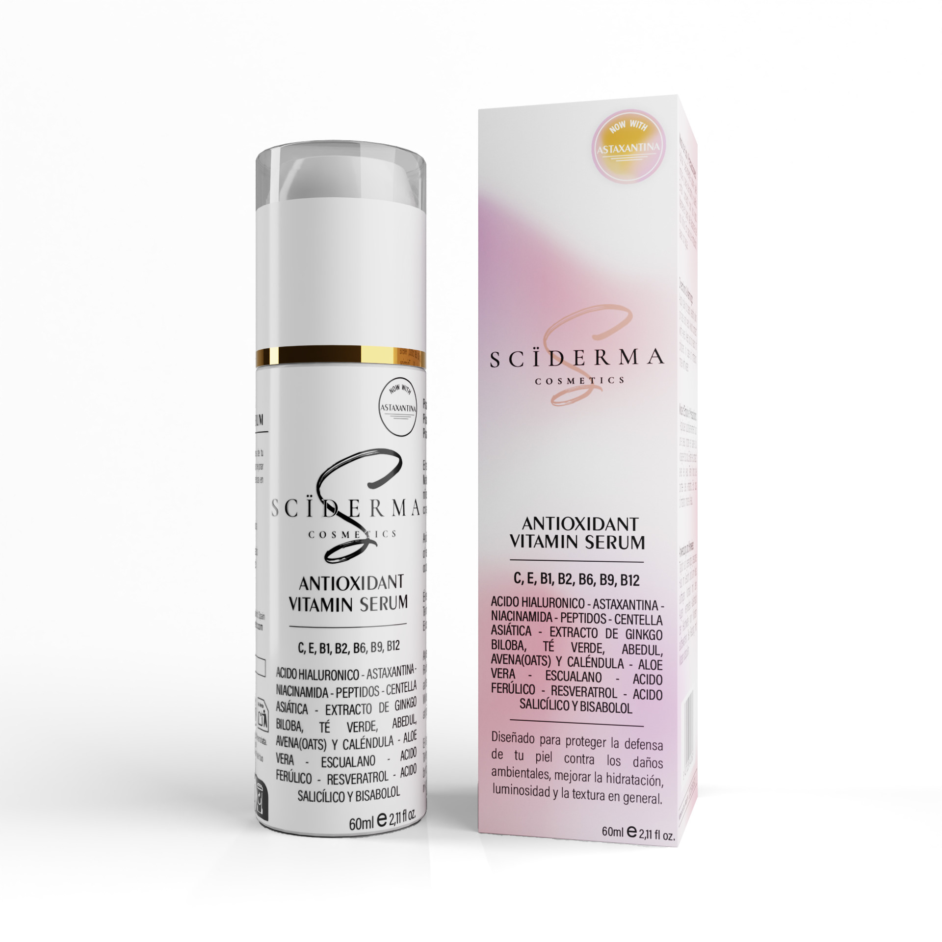 Created packaging design and 3D mockup for Sciderma, a Spanish skincare brand. Created 3 varianrs in total.