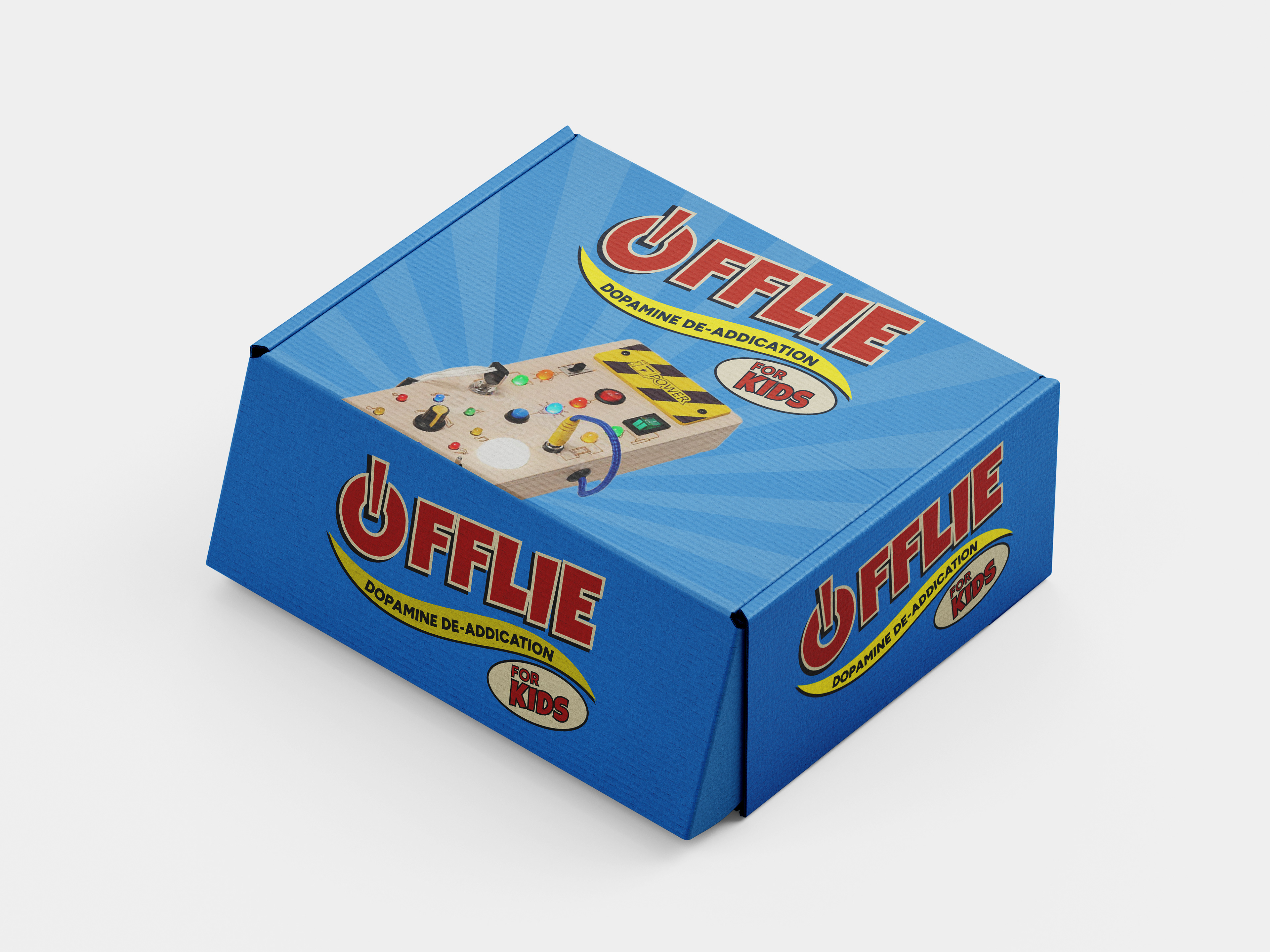 Created a visual brand identity and concept packaging design for Offlie