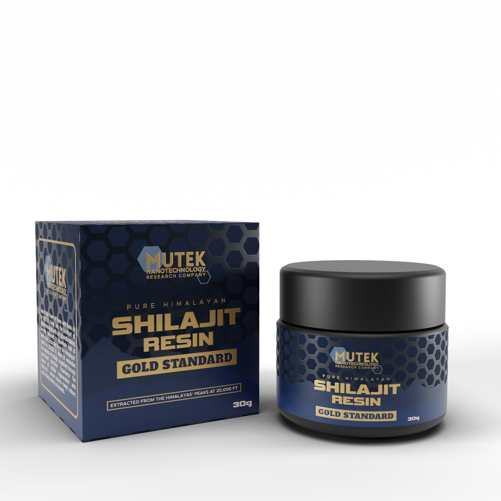 Created packaging design and 3D mockup for Mutek. A Mexican brand for health supplements.