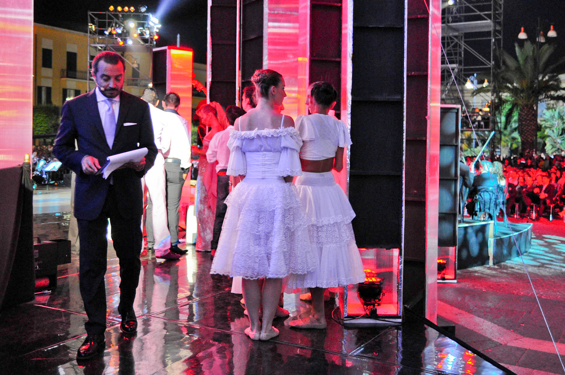 Franco Di Mare, backstage, 2009
