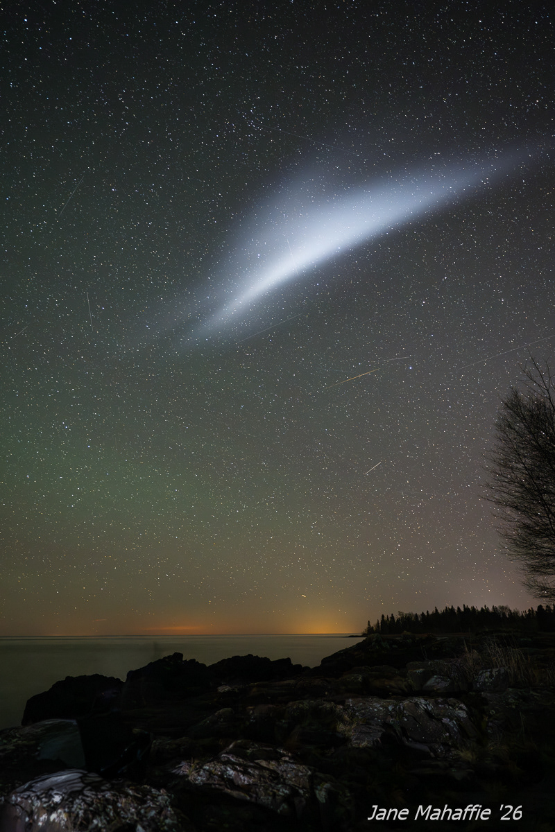Satellite Fuel Dump over Lake Superior, MN