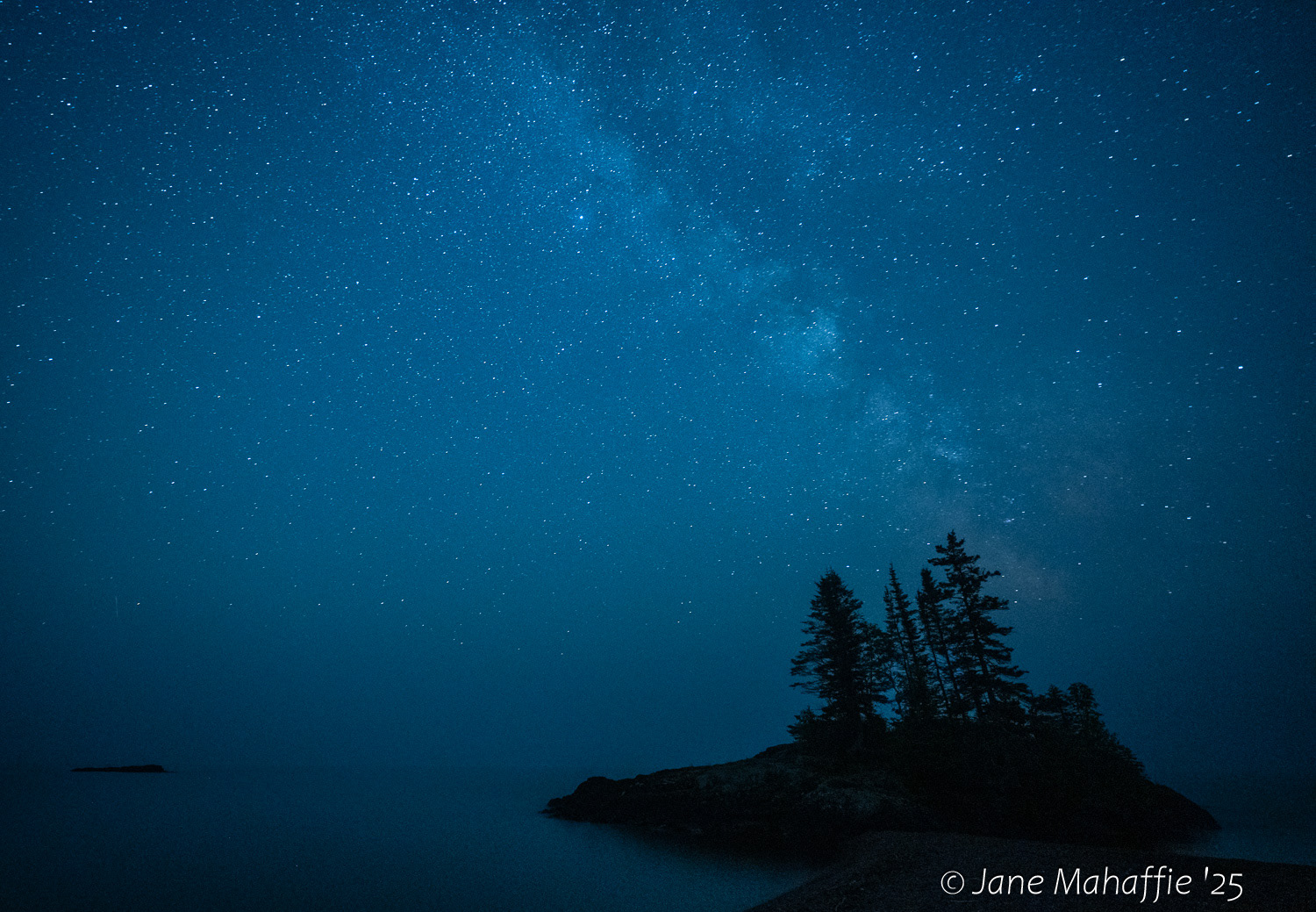 Milky Way at Blue Hour, North shore, MN
