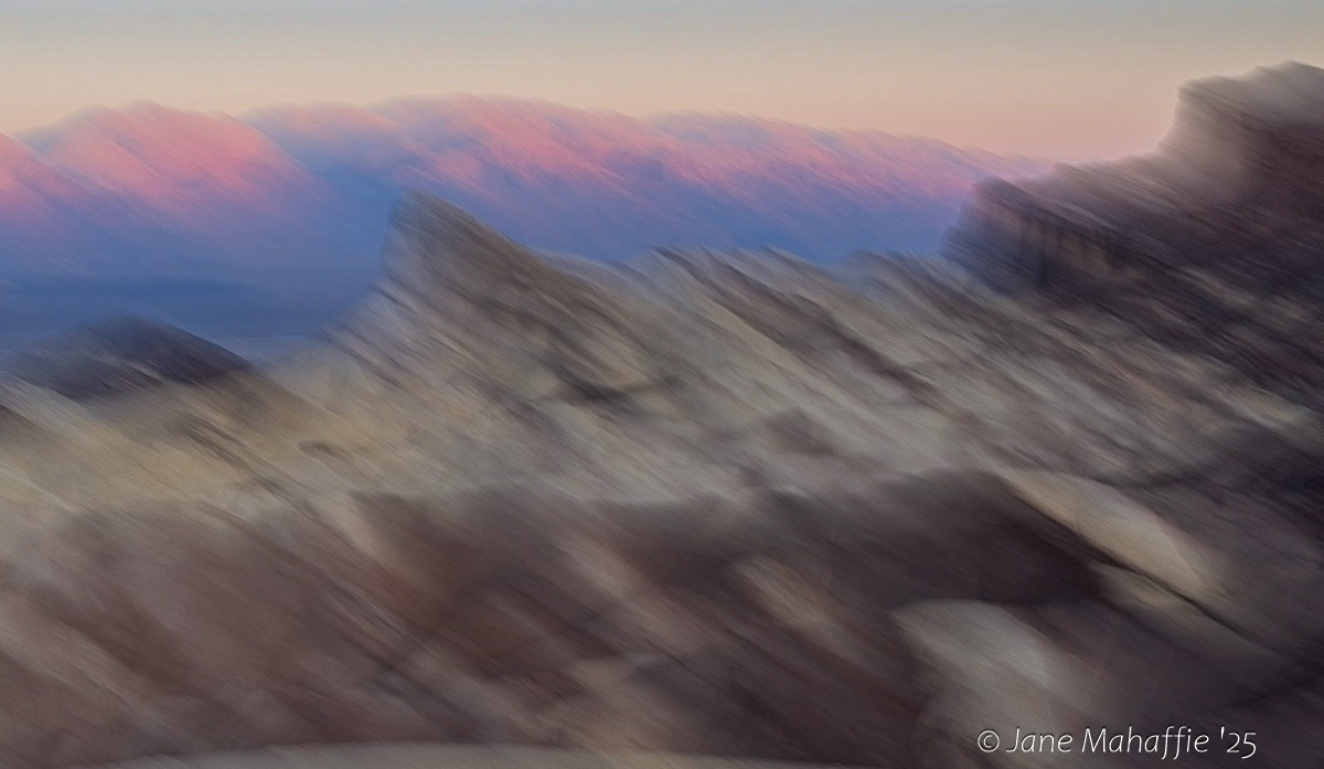 Zebriskie Point in Motion Death Valley NP