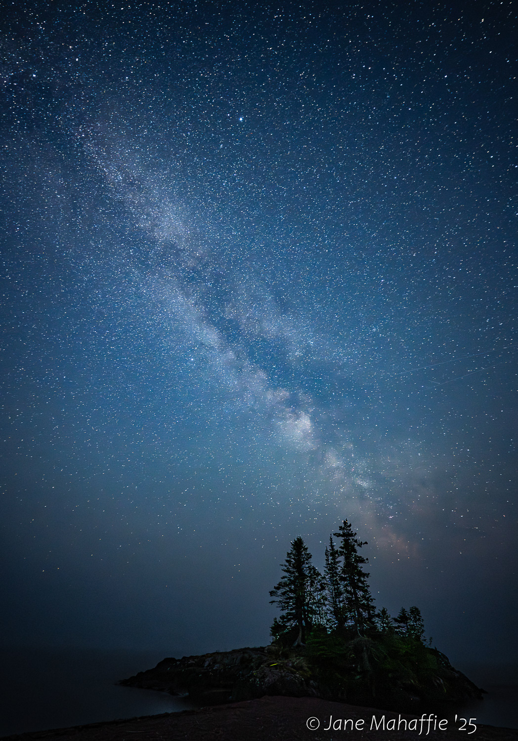 Milky Way at Blue Hour, North Shore, MN