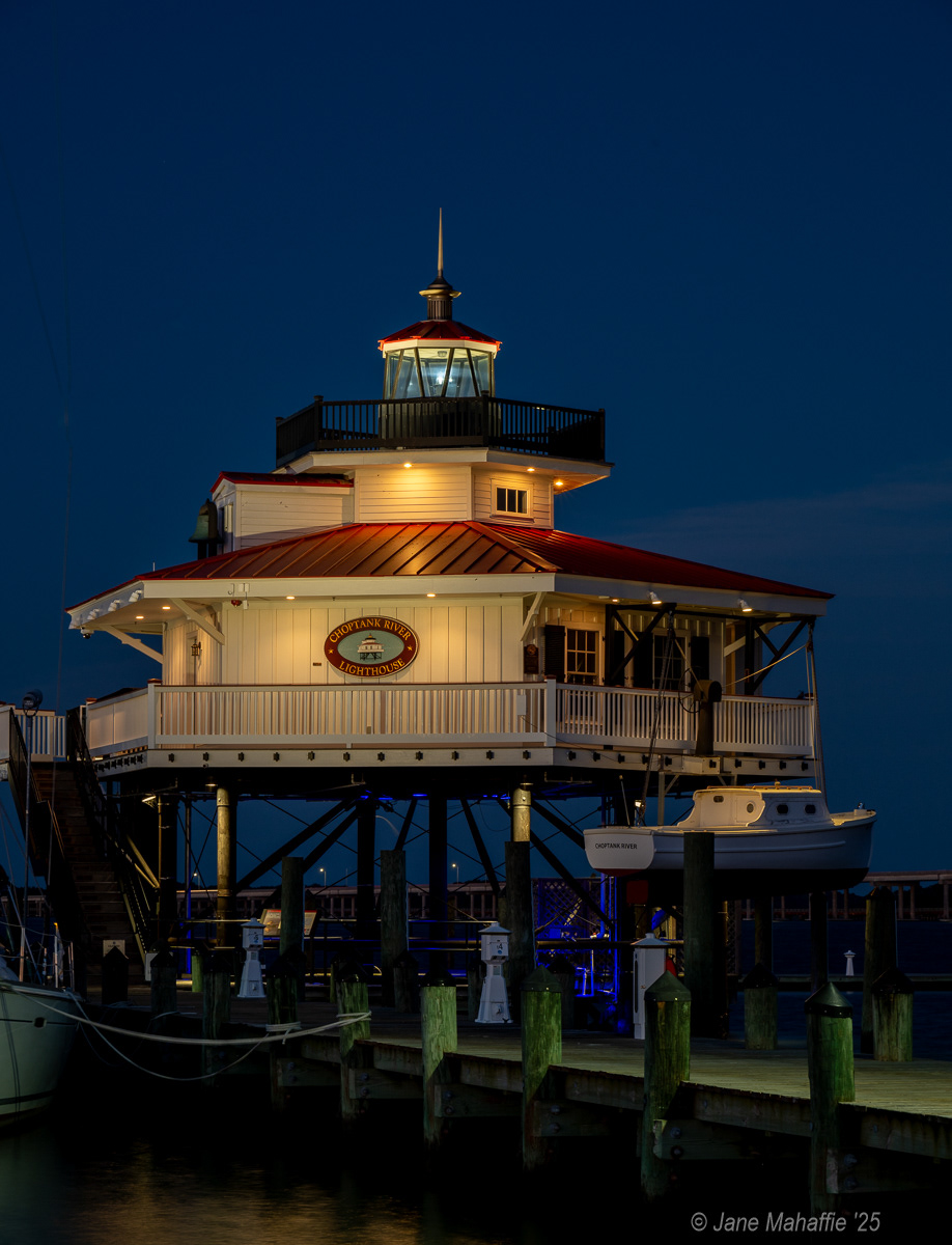 Choptank River Light House Blue Hour