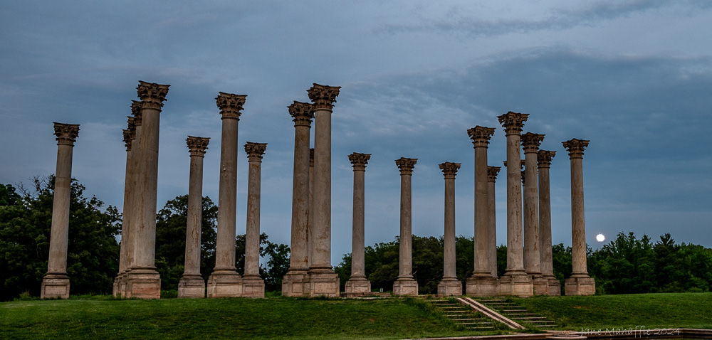 National Arboretum Moon Rise May 2024