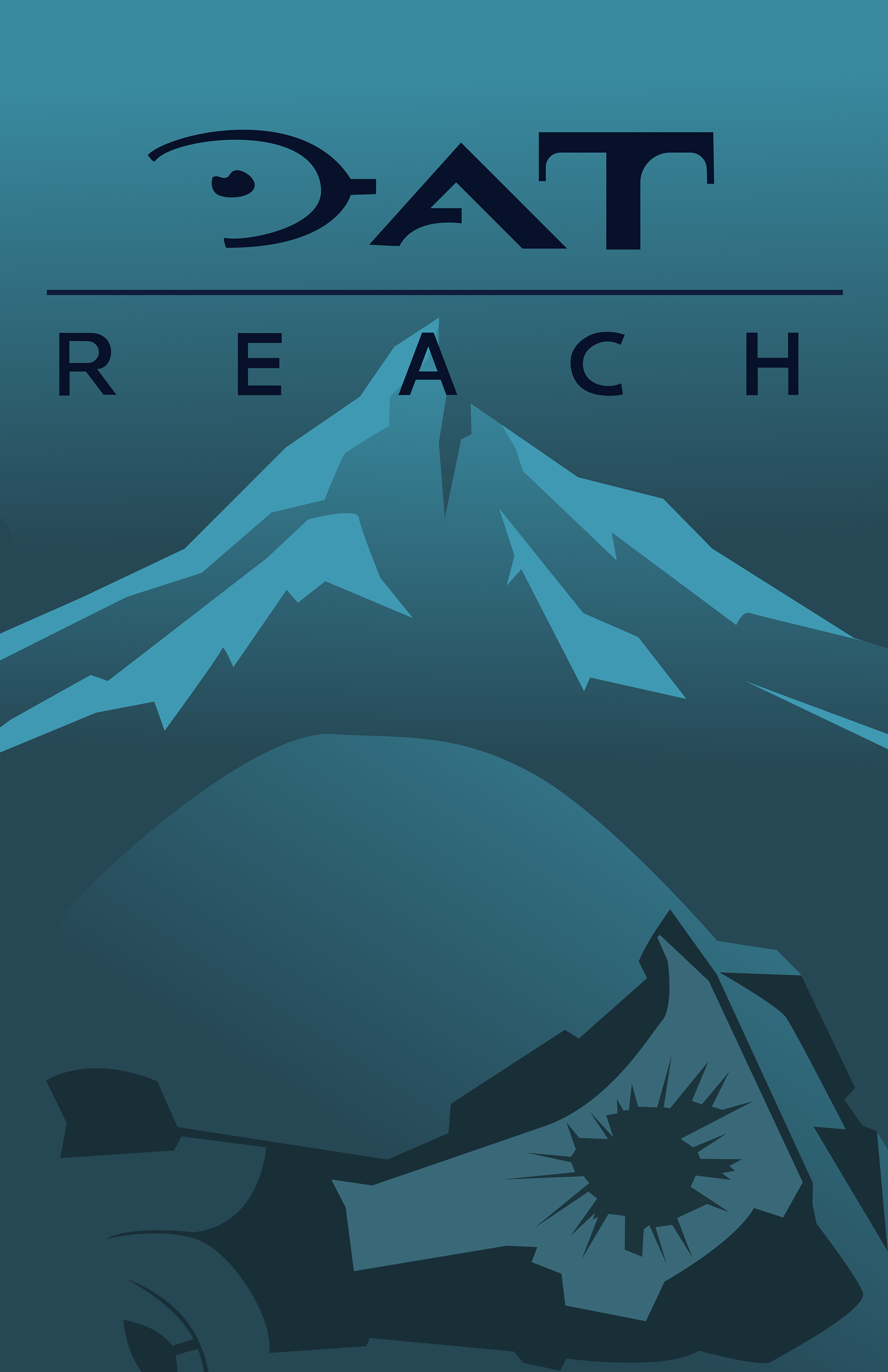A fake poster of Halo Reach for a tournament