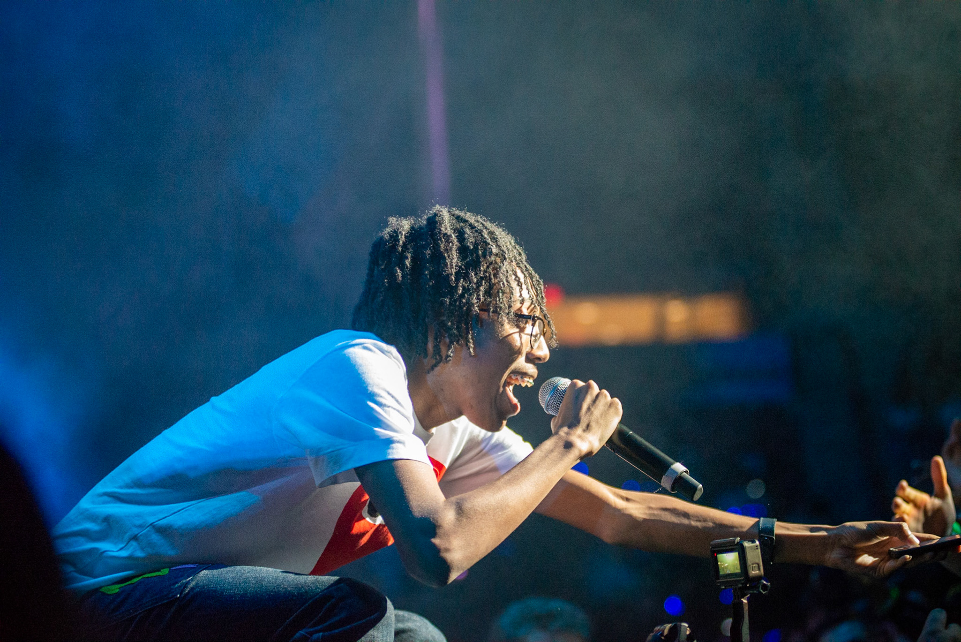 Lil Tecca performs at the FYG U Fest @ UMASS on the TickTock main stage.
