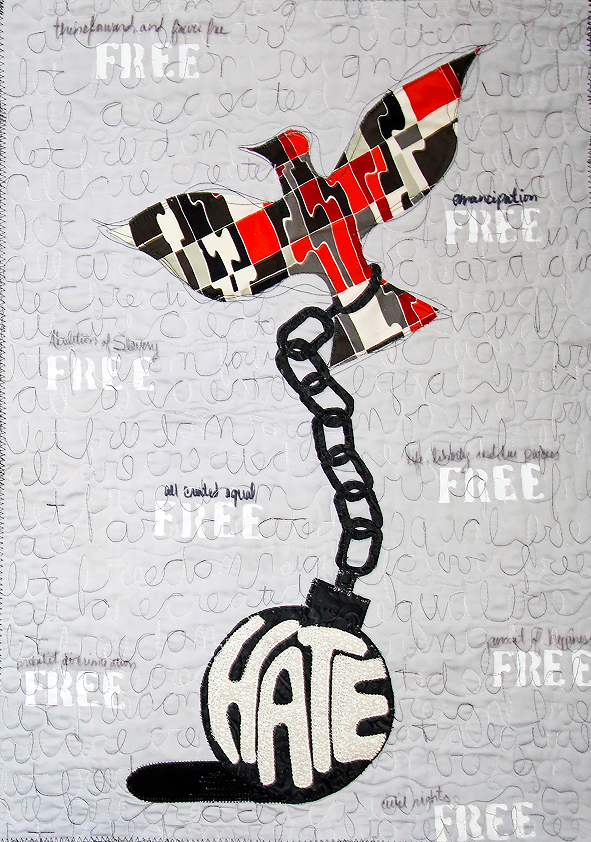 Hate Got you Down, 18x25", $1100