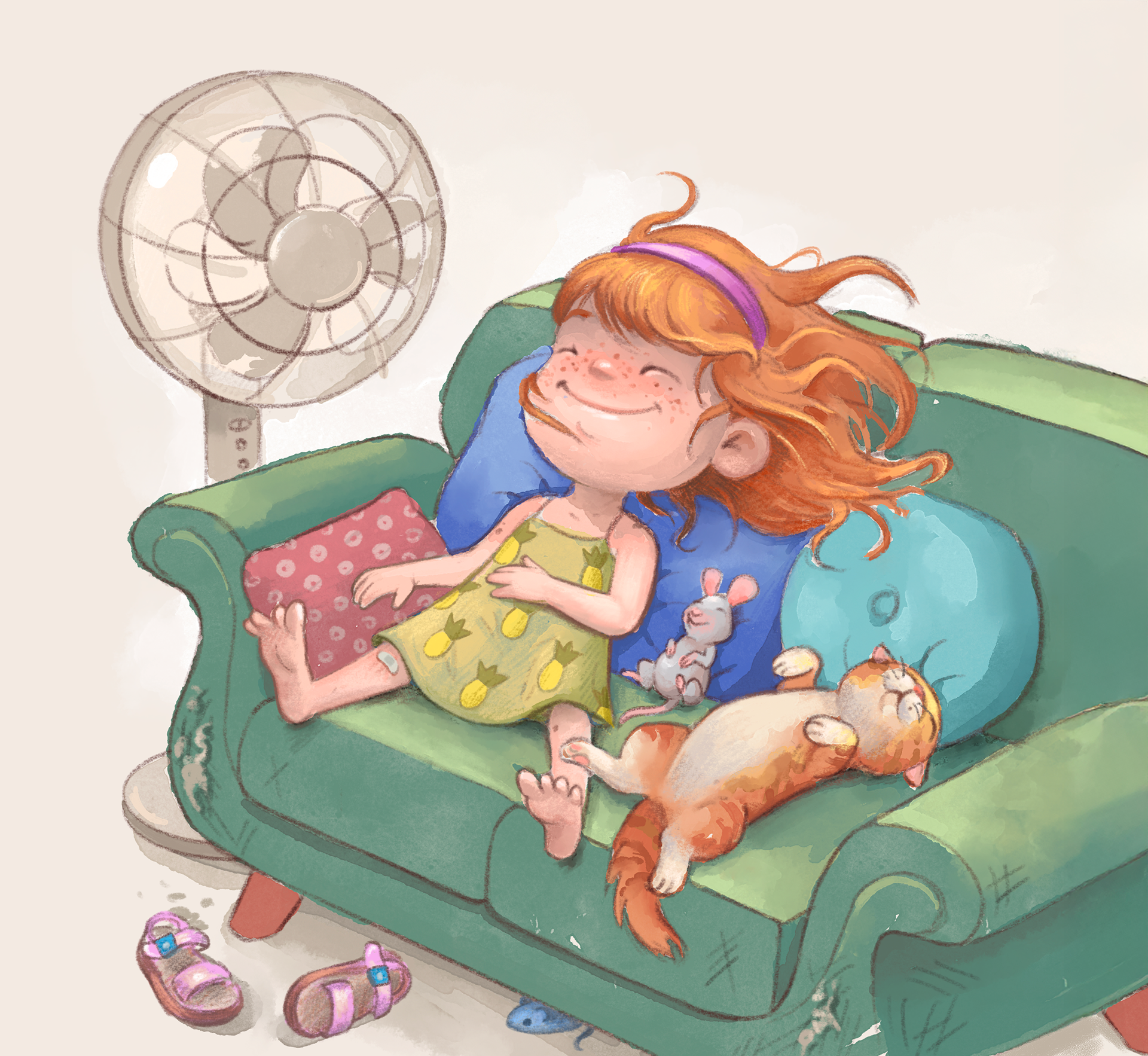 Summer vacation - personal illustration