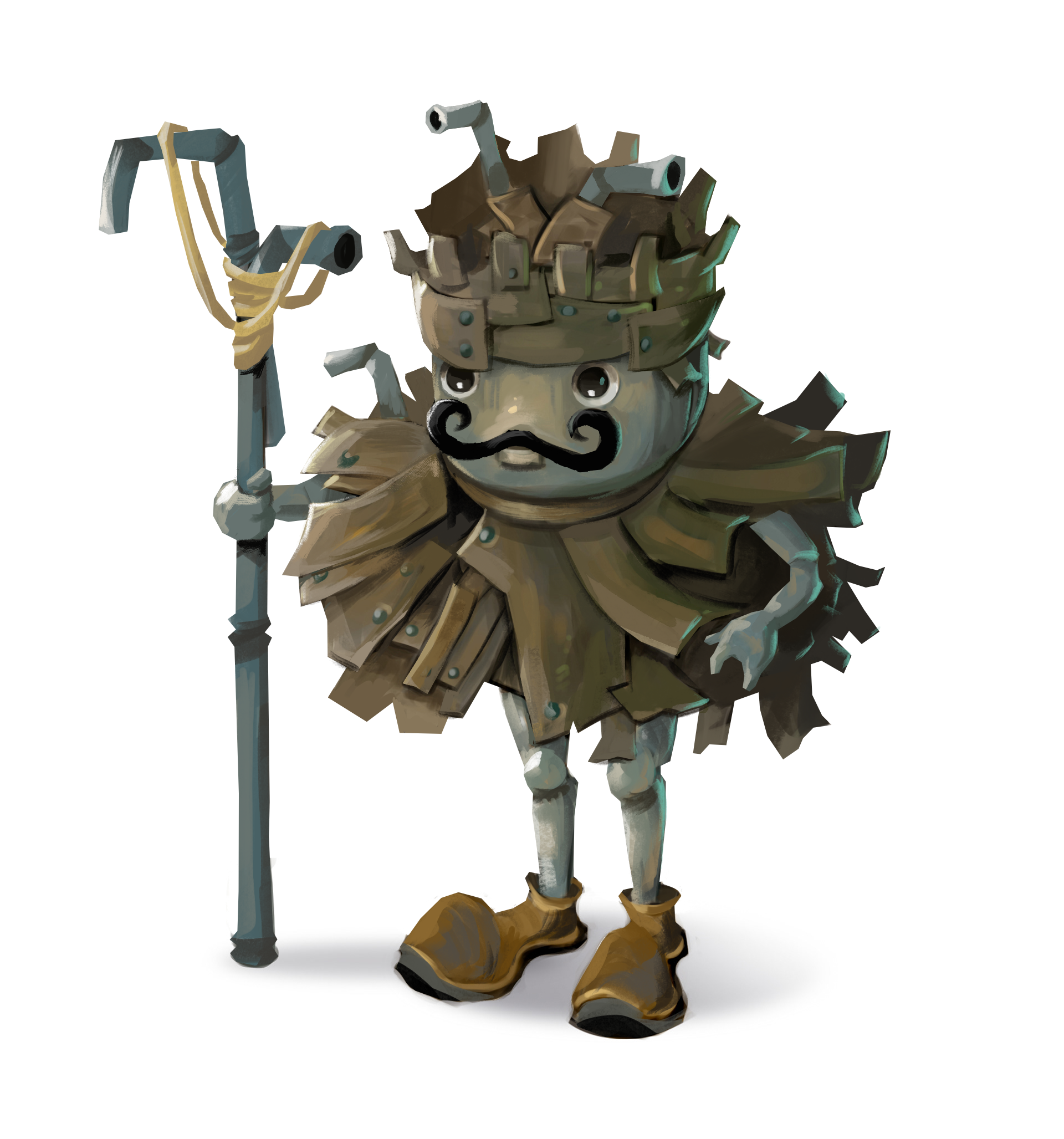 Poncho Game King Character Concept art Indre Lelertaviciute 