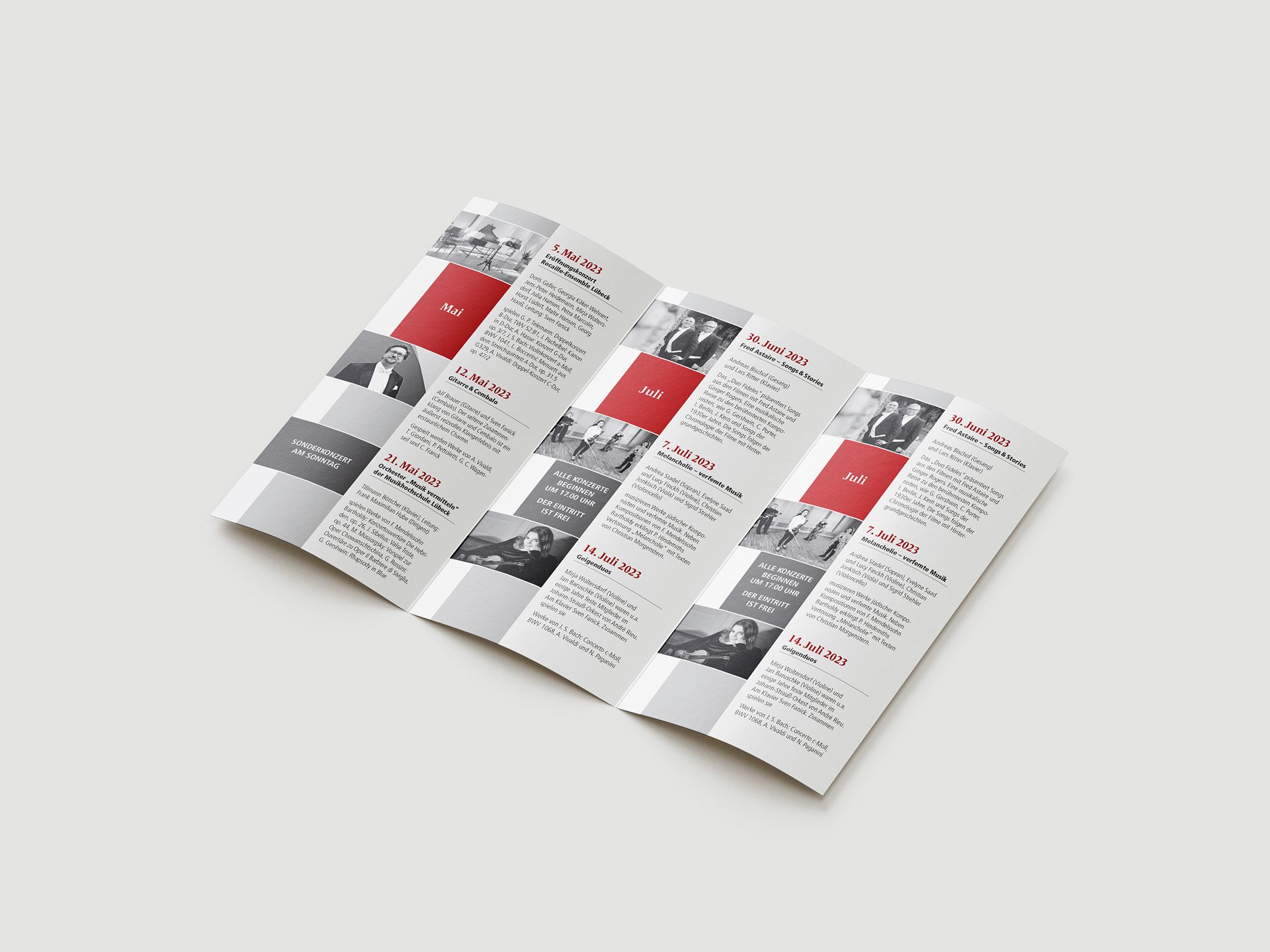 Programmflyer – Freitags-Konzerte 2023 in der Lutherkirche