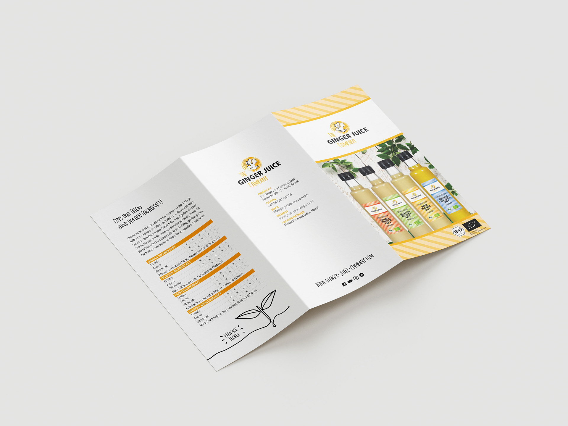 Informationsflyer für Endverbraucher