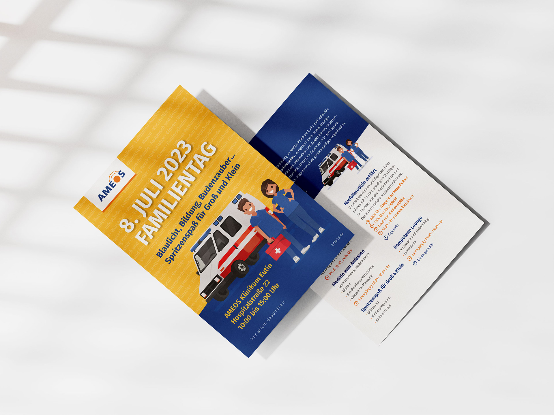 Erstellung und Satzarbeiten nach Unternehmens-CI – Flyer