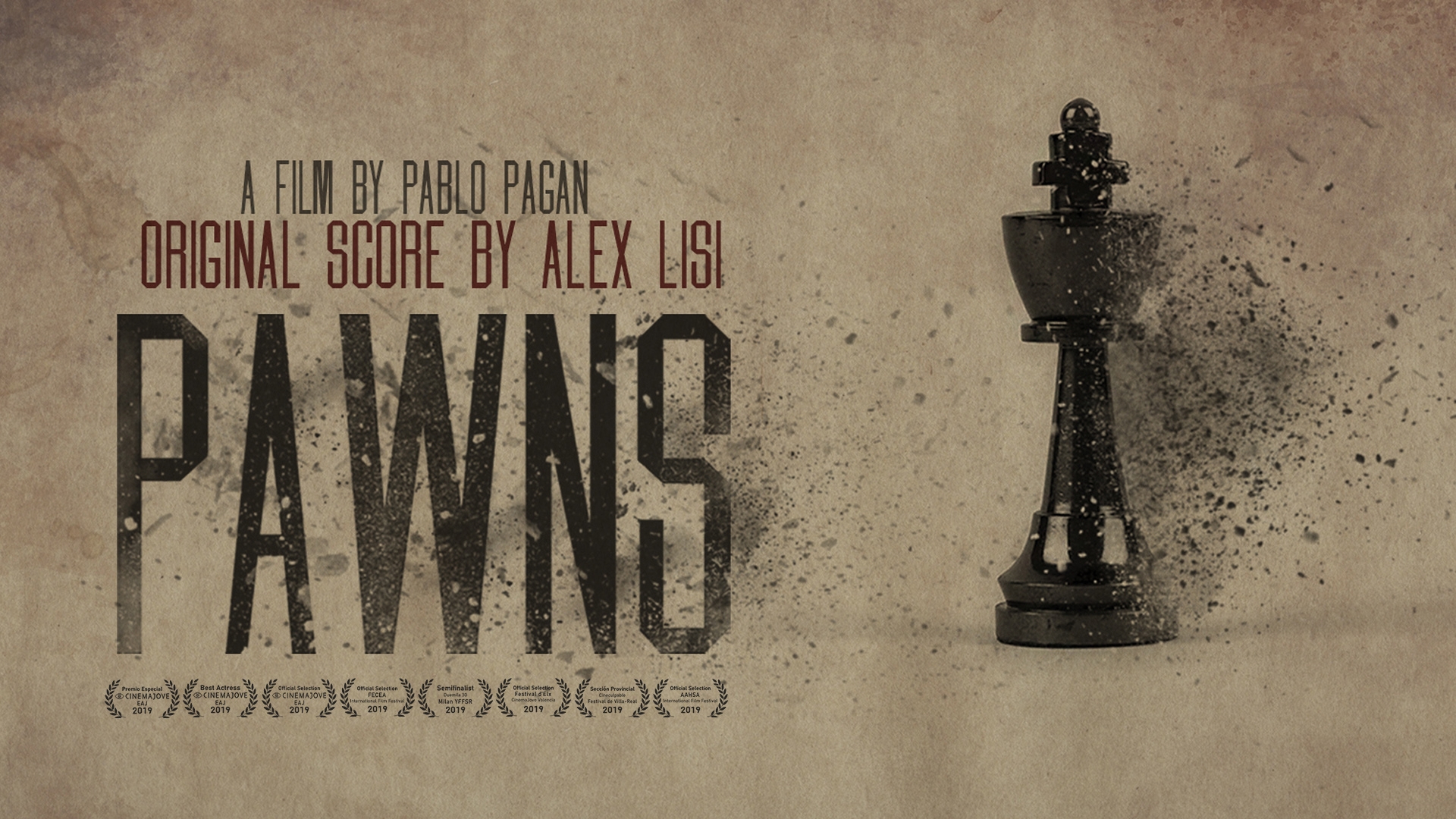 Soundtrack  cover from "Pawns" (2019). Original soundtrack by Alex Lisi.