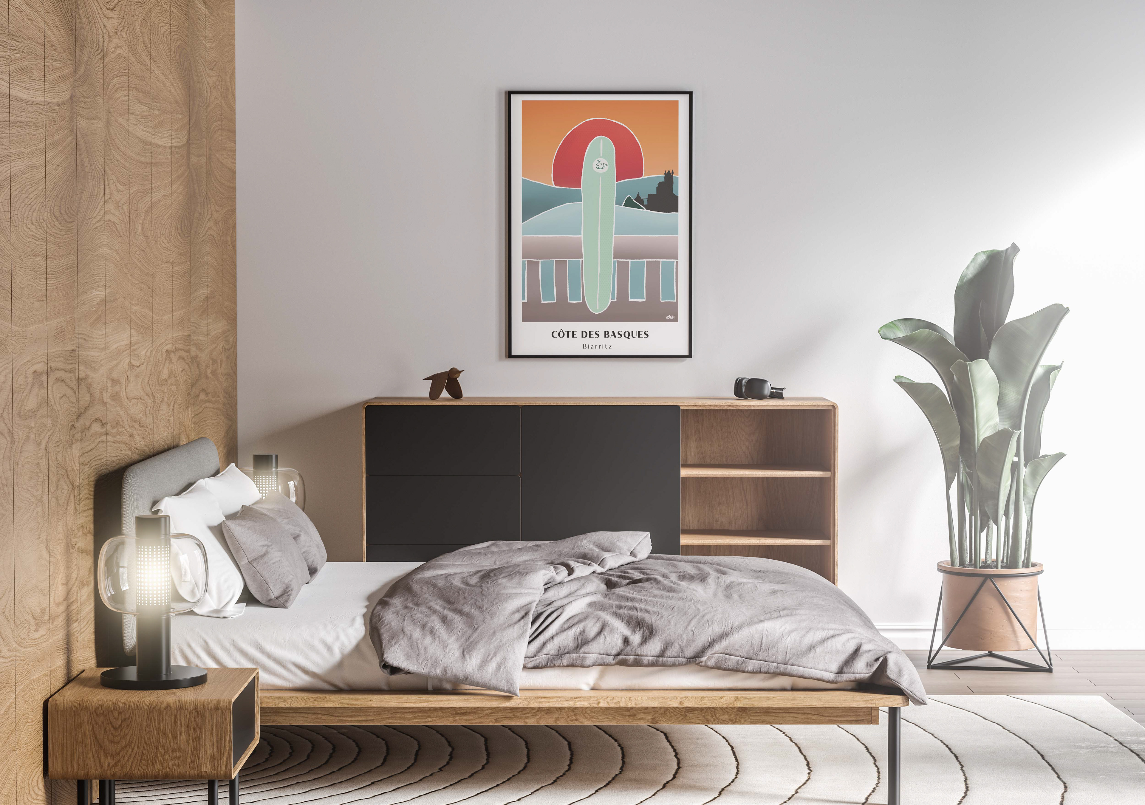 Illustration Côte des Basques, Biarritz