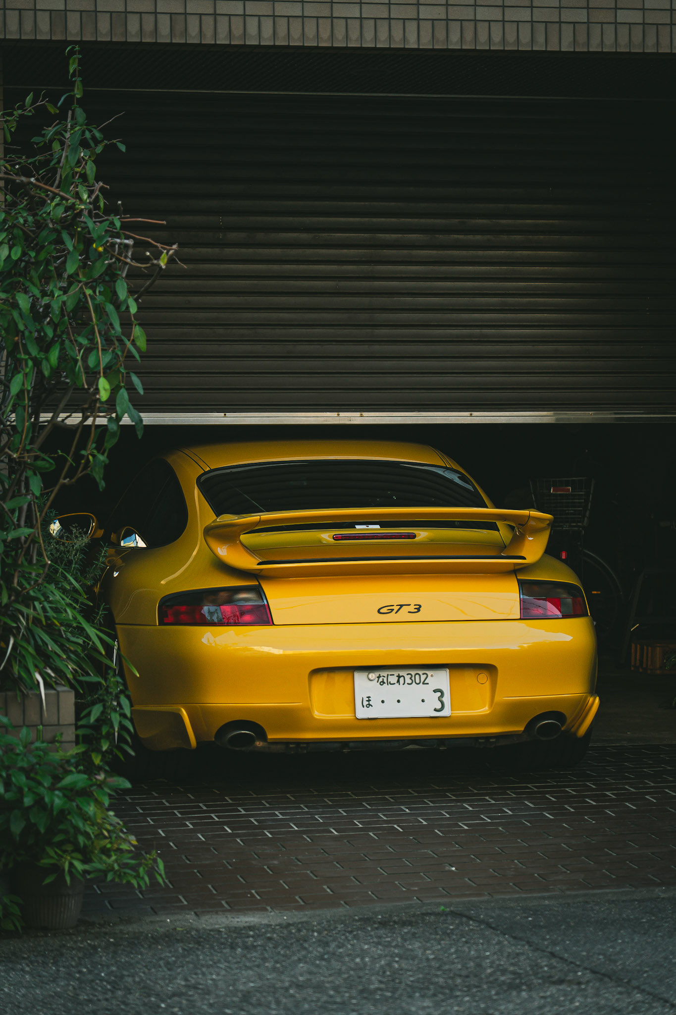 GT3 in a garage, Osaka - Japan