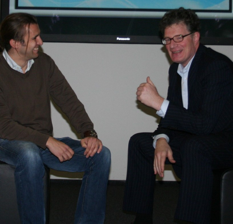 Mit Roger Willemsen (+).