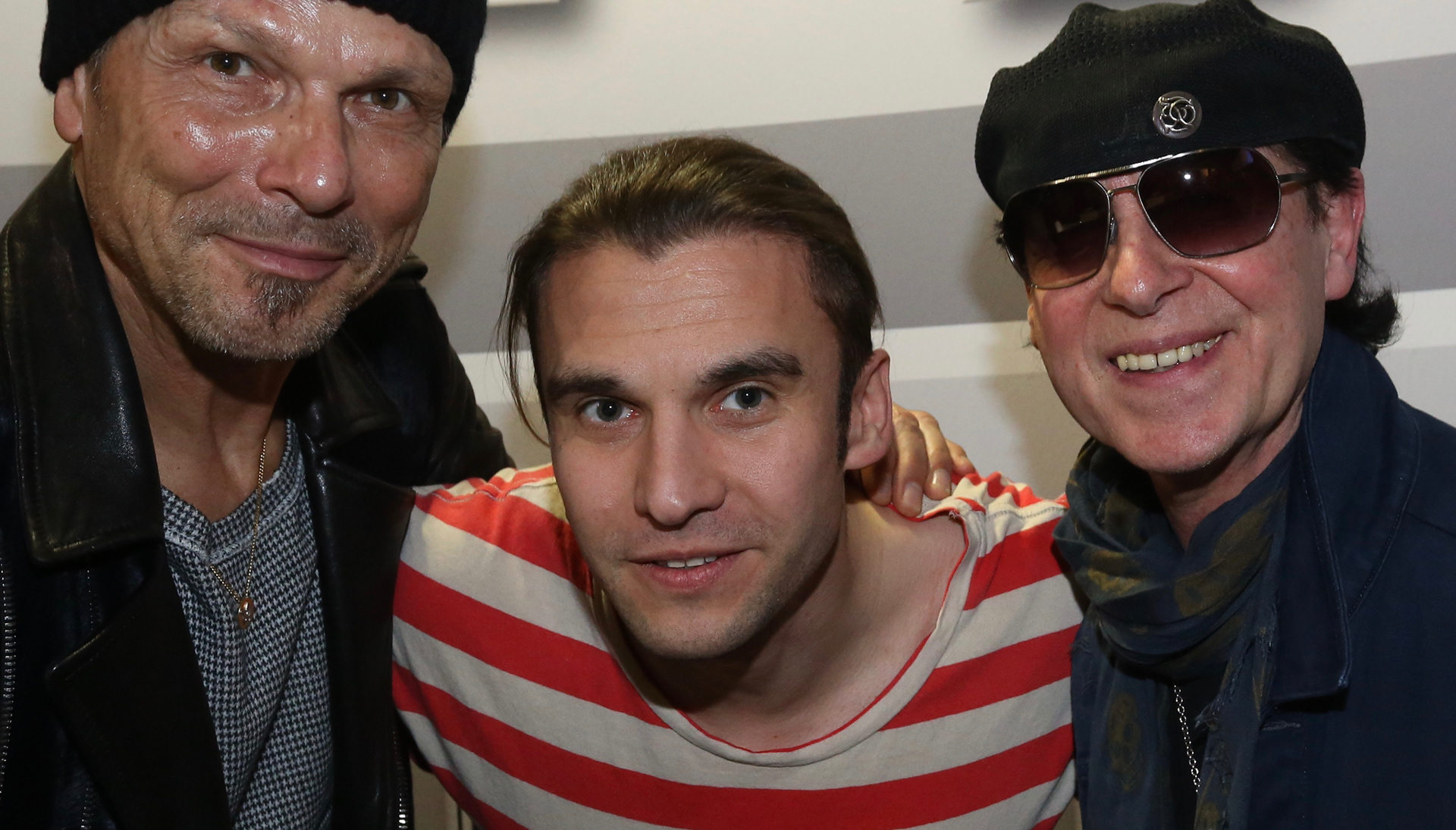 Mit Rudolf Schenker und Klaus Meine (Scorpions).