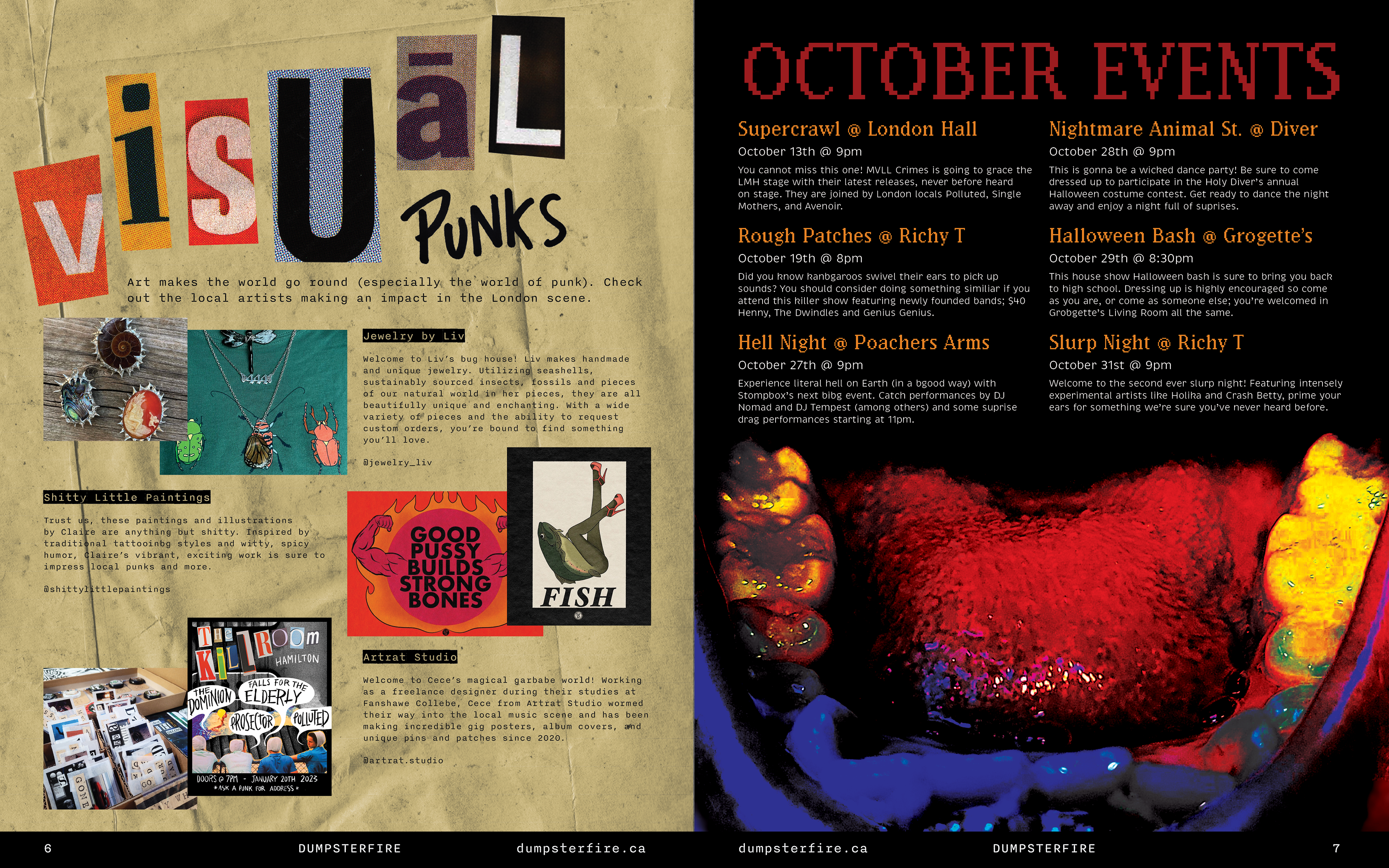 Artist Feature + Upcoming Events